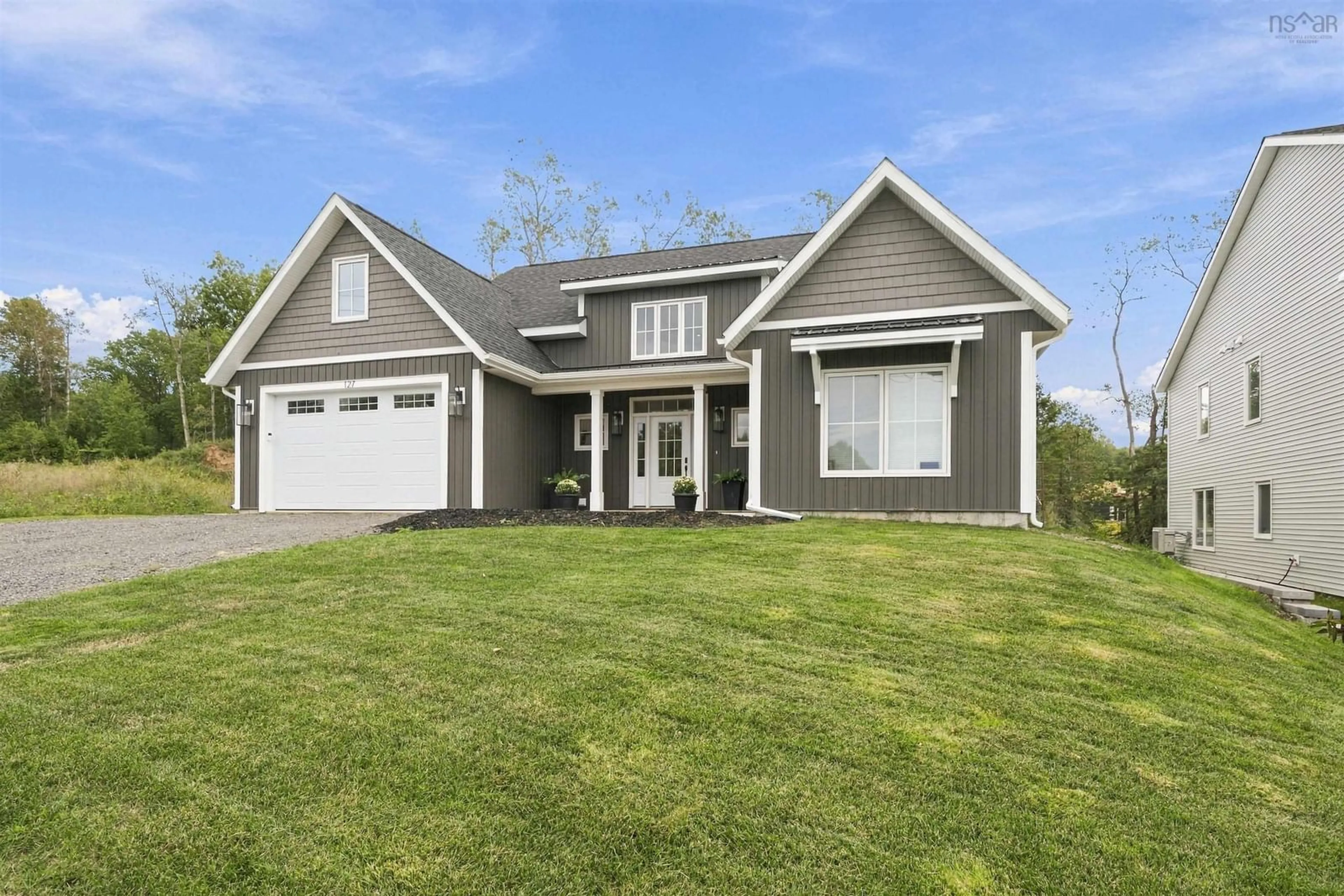 Home with vinyl exterior material, street for 127 Stirling Ave, Wolfville Nova Scotia B4P 2N3
