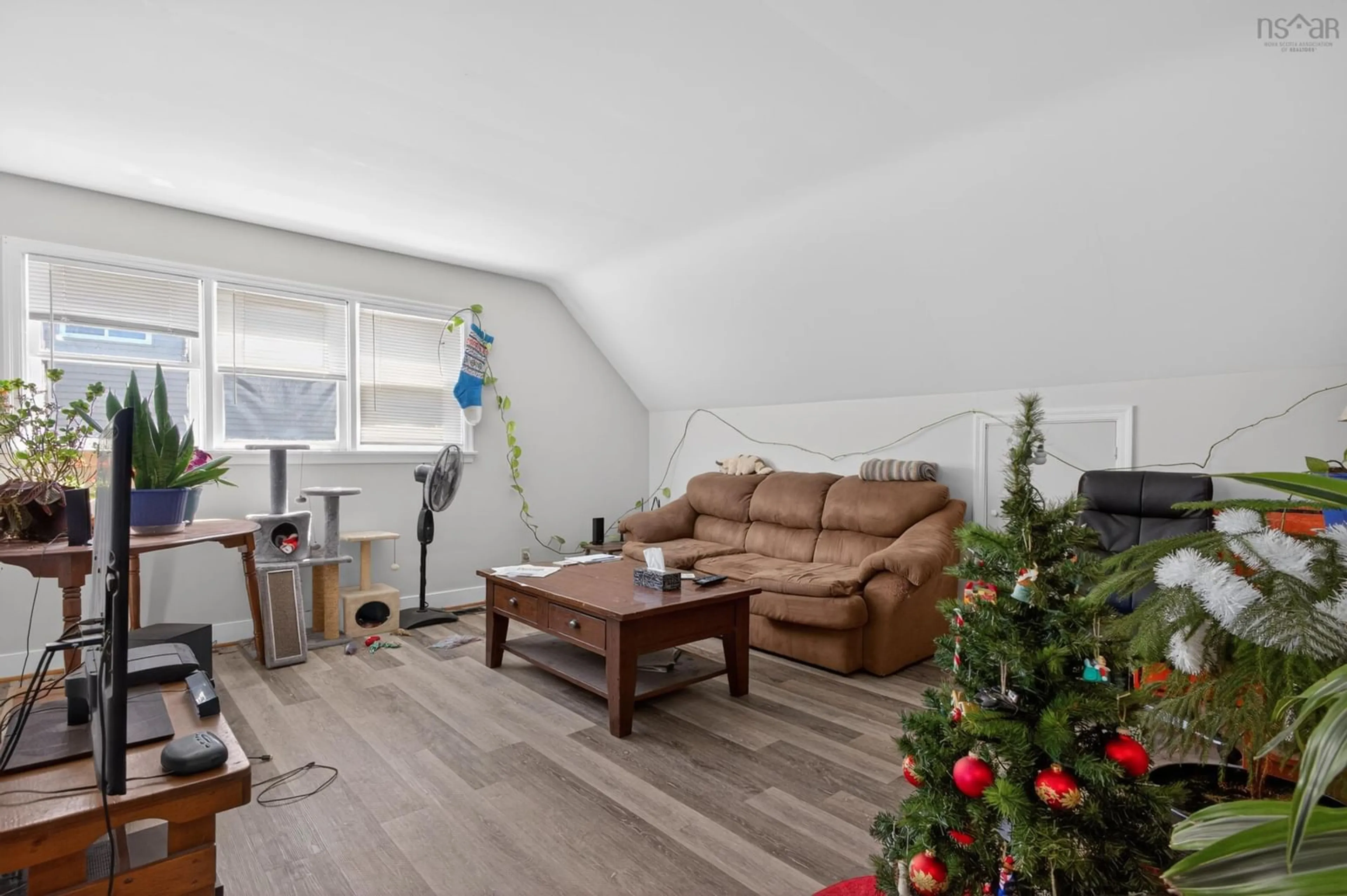 Living room with furniture, wood/laminate floor for 41 Park St, Truro Nova Scotia B2N 3J5