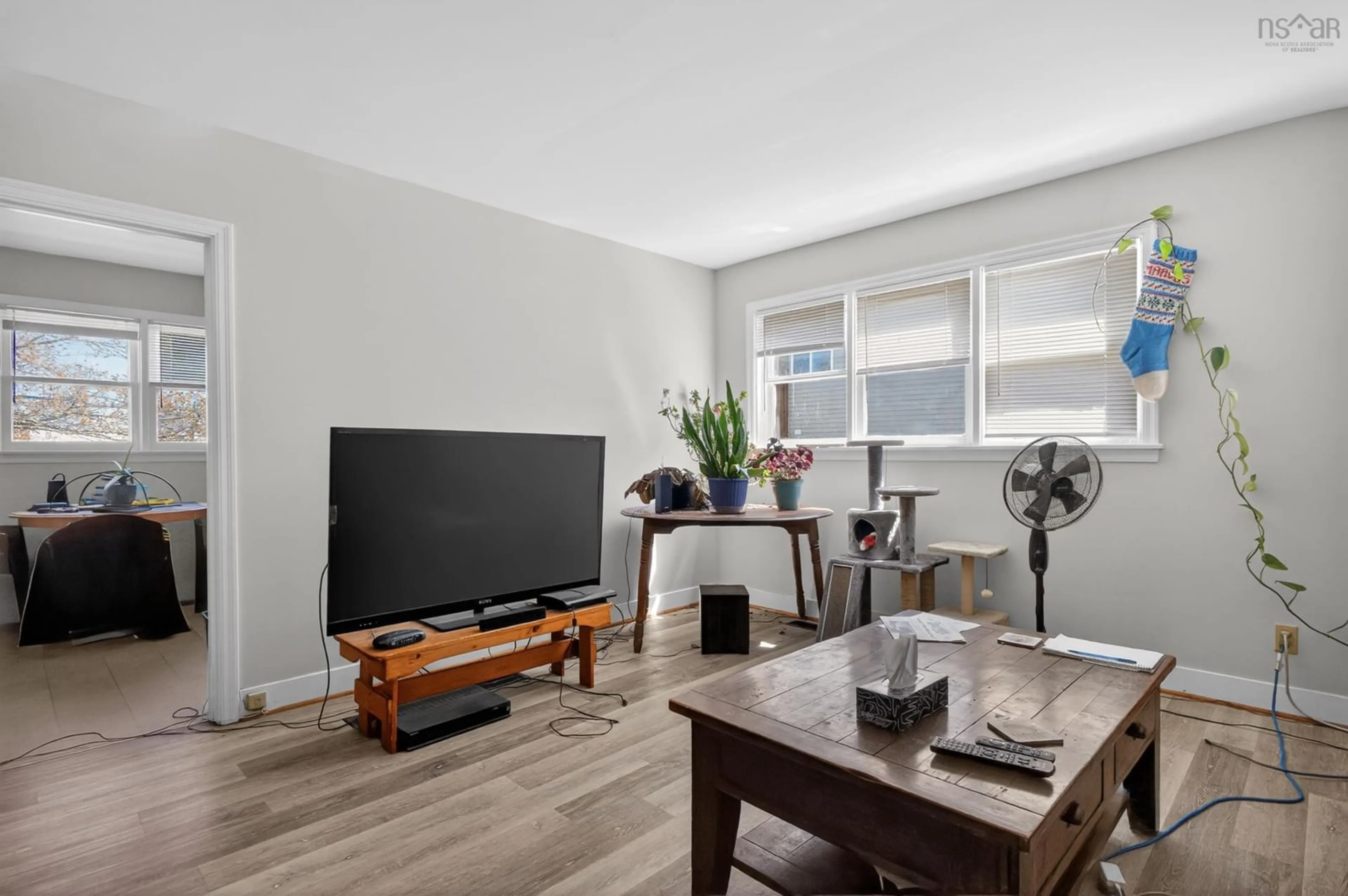 Living room with furniture, wood/laminate floor for 41 Park St, Truro Nova Scotia B2N 3J5