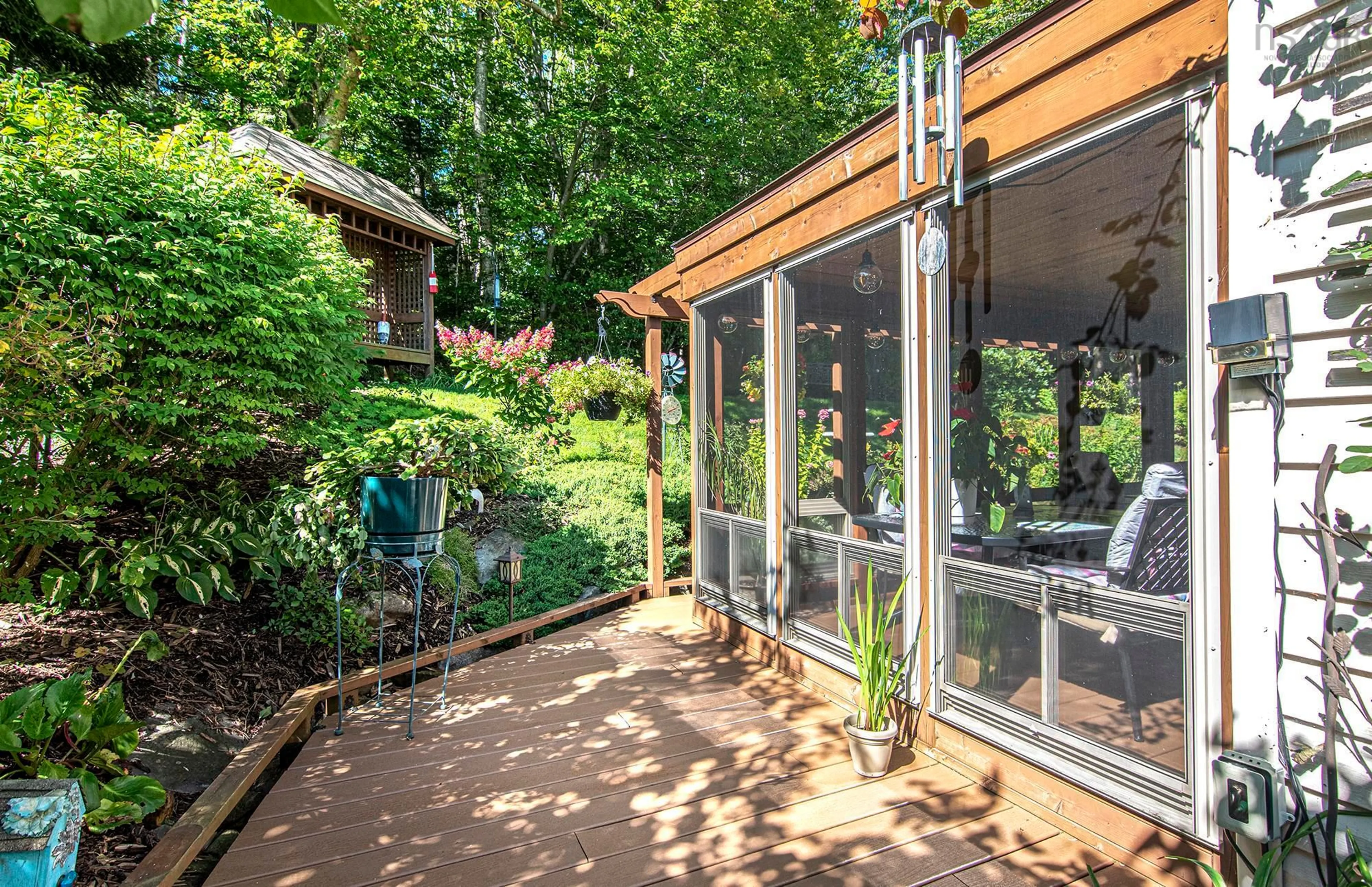 Patio, forest/trees view for 81 Lumberman Dr, Millwood Nova Scotia B4E 3A3