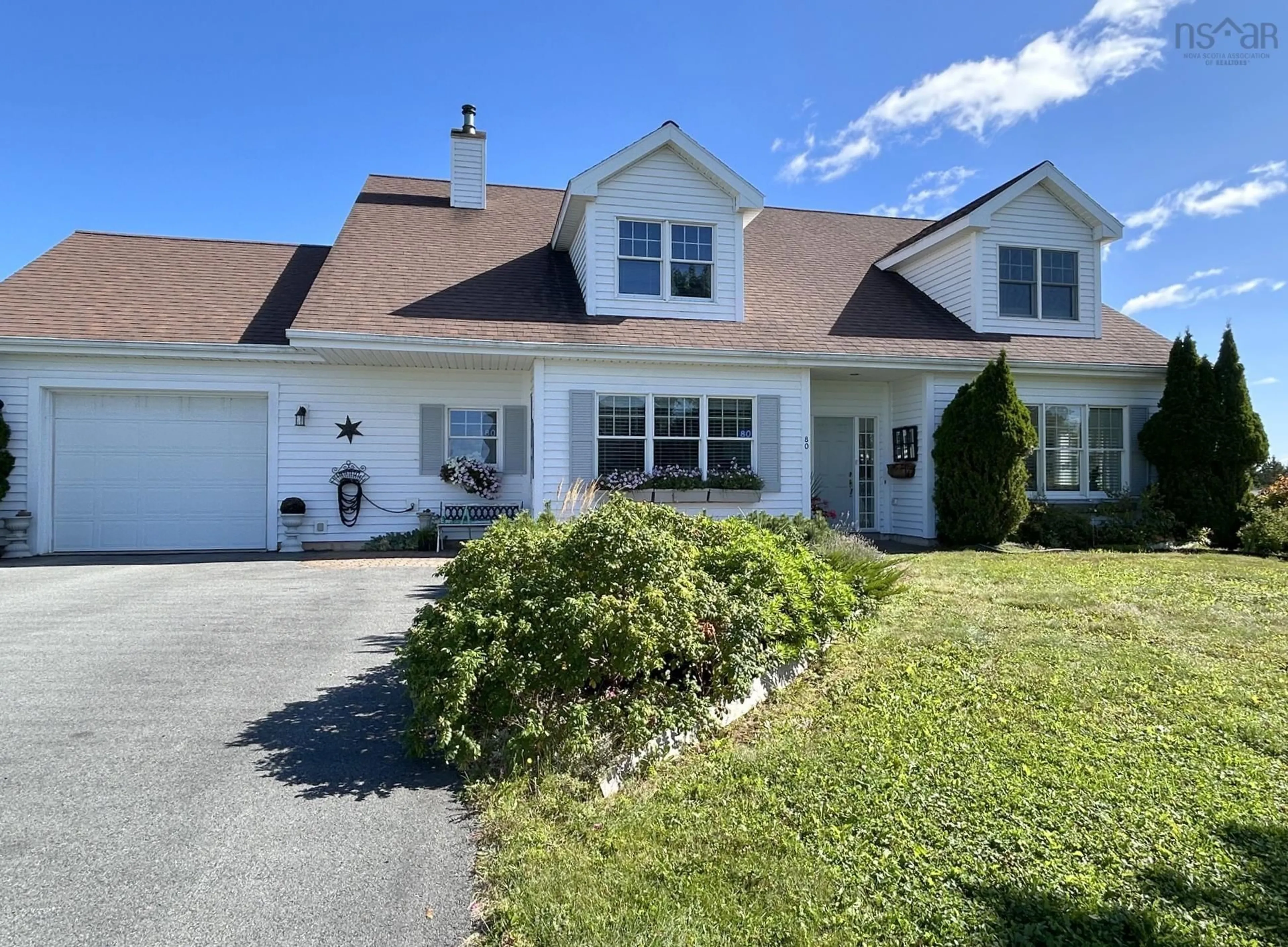 A pic from outside/outdoor area/front of a property/back of a property/a pic from drone, street for 80 East Wind Dr, Chester Nova Scotia B0J 1J0