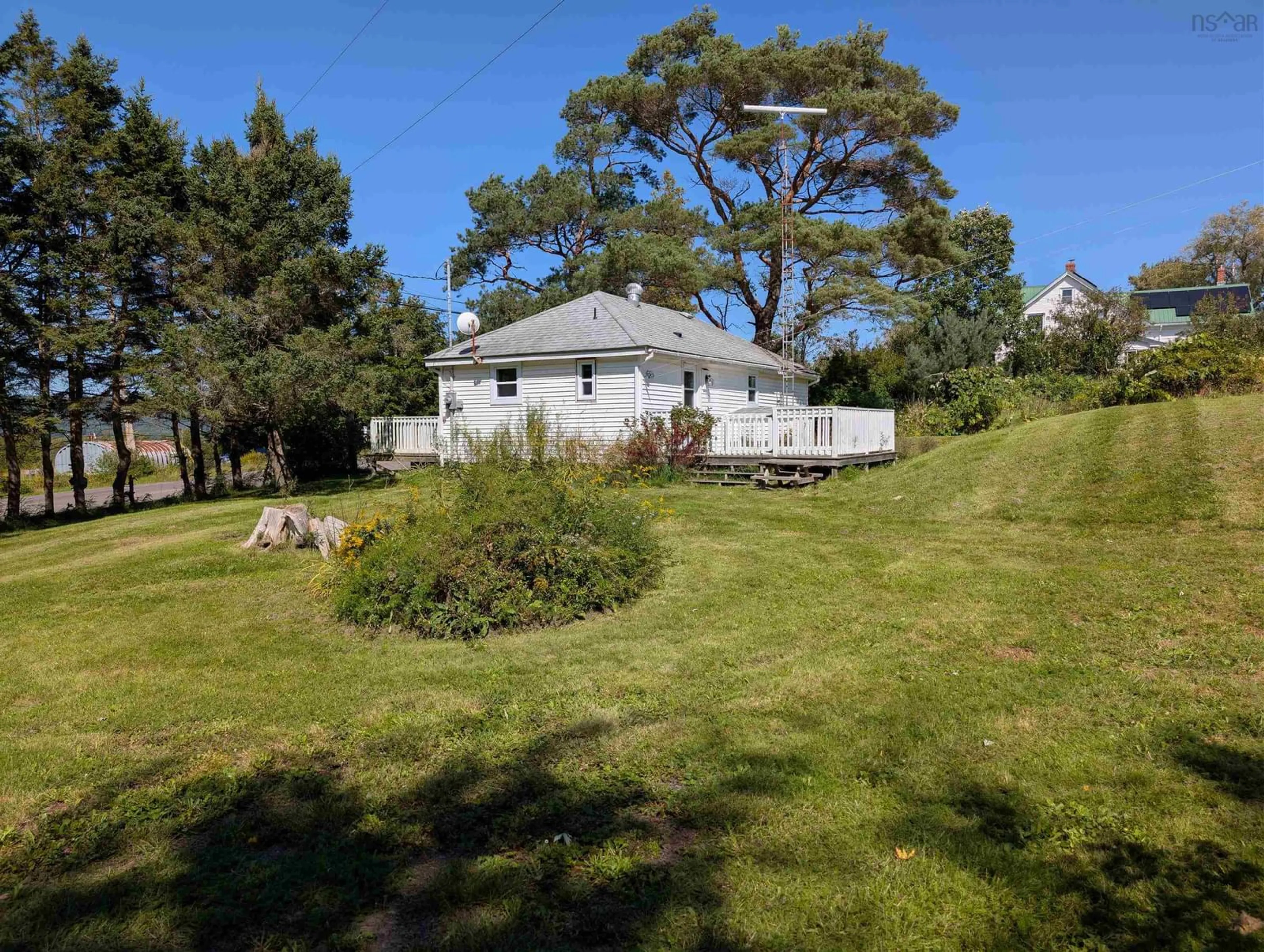 A pic from outside/outdoor area/front of a property/back of a property/a pic from drone, unknown for 1372 Highway 201, Round Hill Nova Scotia B0S 1A0