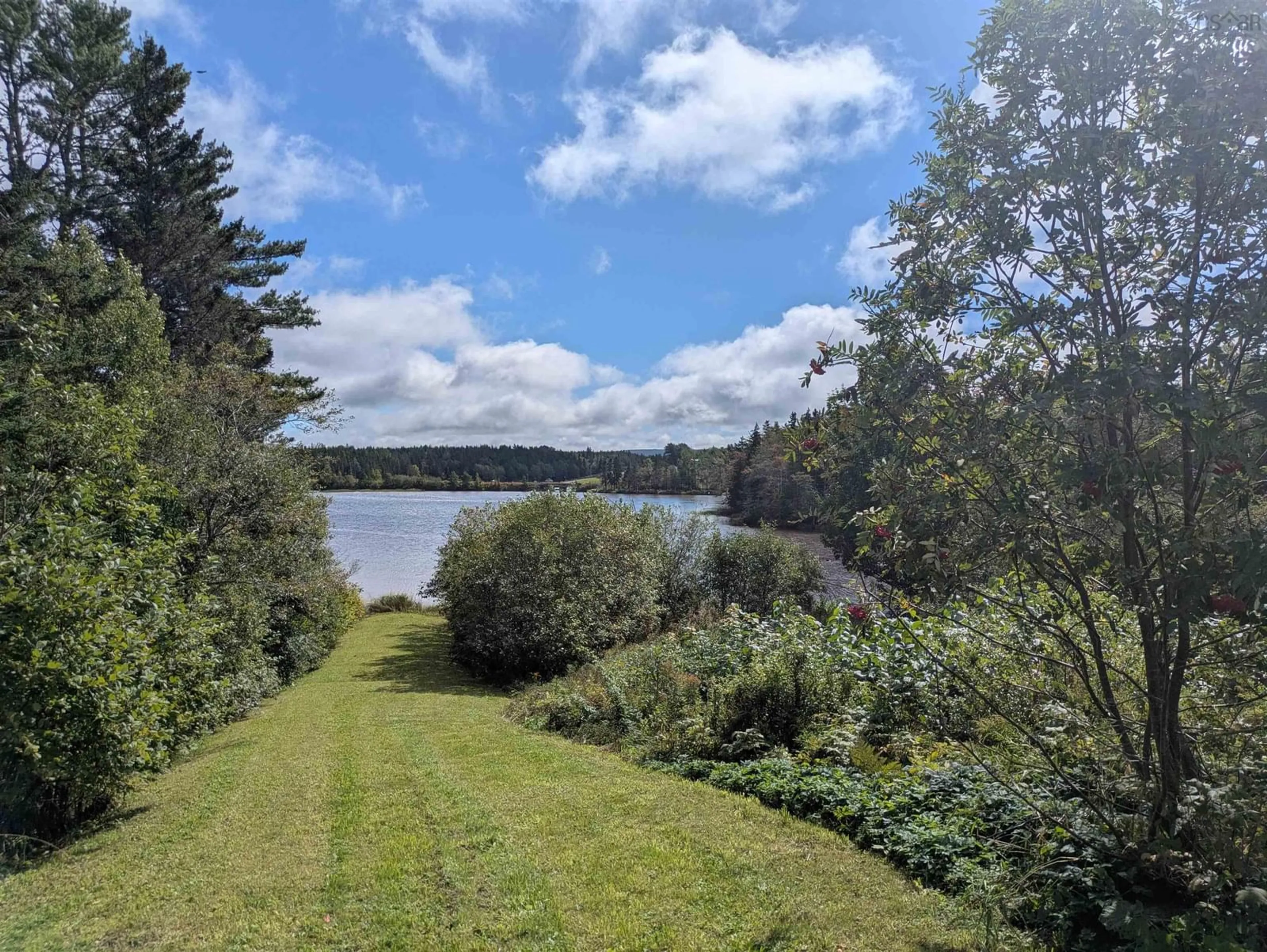 A pic from outside/outdoor area/front of a property/back of a property/a pic from drone, water/lake/river/ocean view for 60 Alba, Orangedale Rd, Orangedale Nova Scotia B0E 2K0