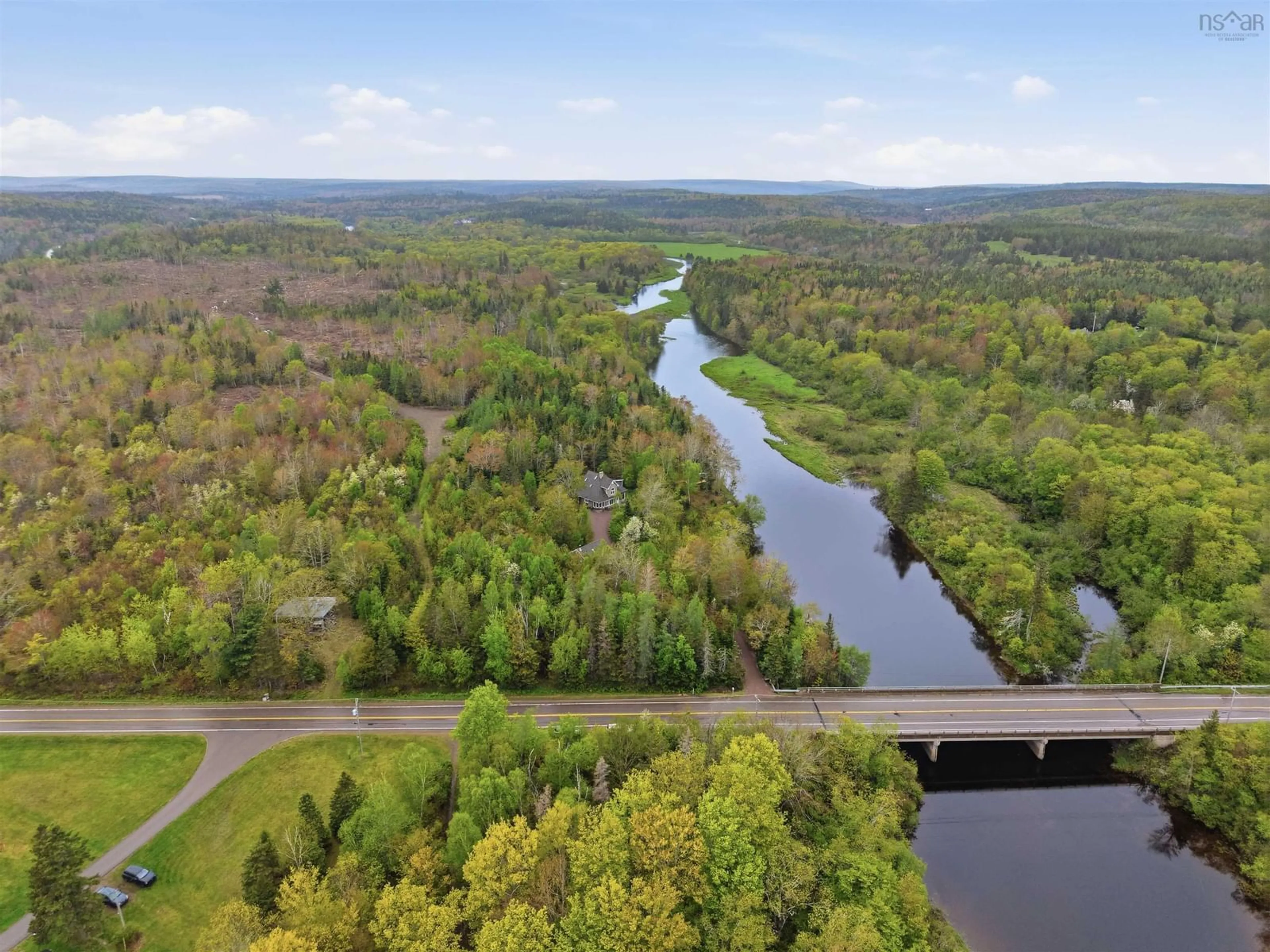 A pic from outside/outdoor area/front of a property/back of a property/a pic from drone, water/lake/river/ocean view for 172 Highway 347, Aspen Nova Scotia B0H 1E0
