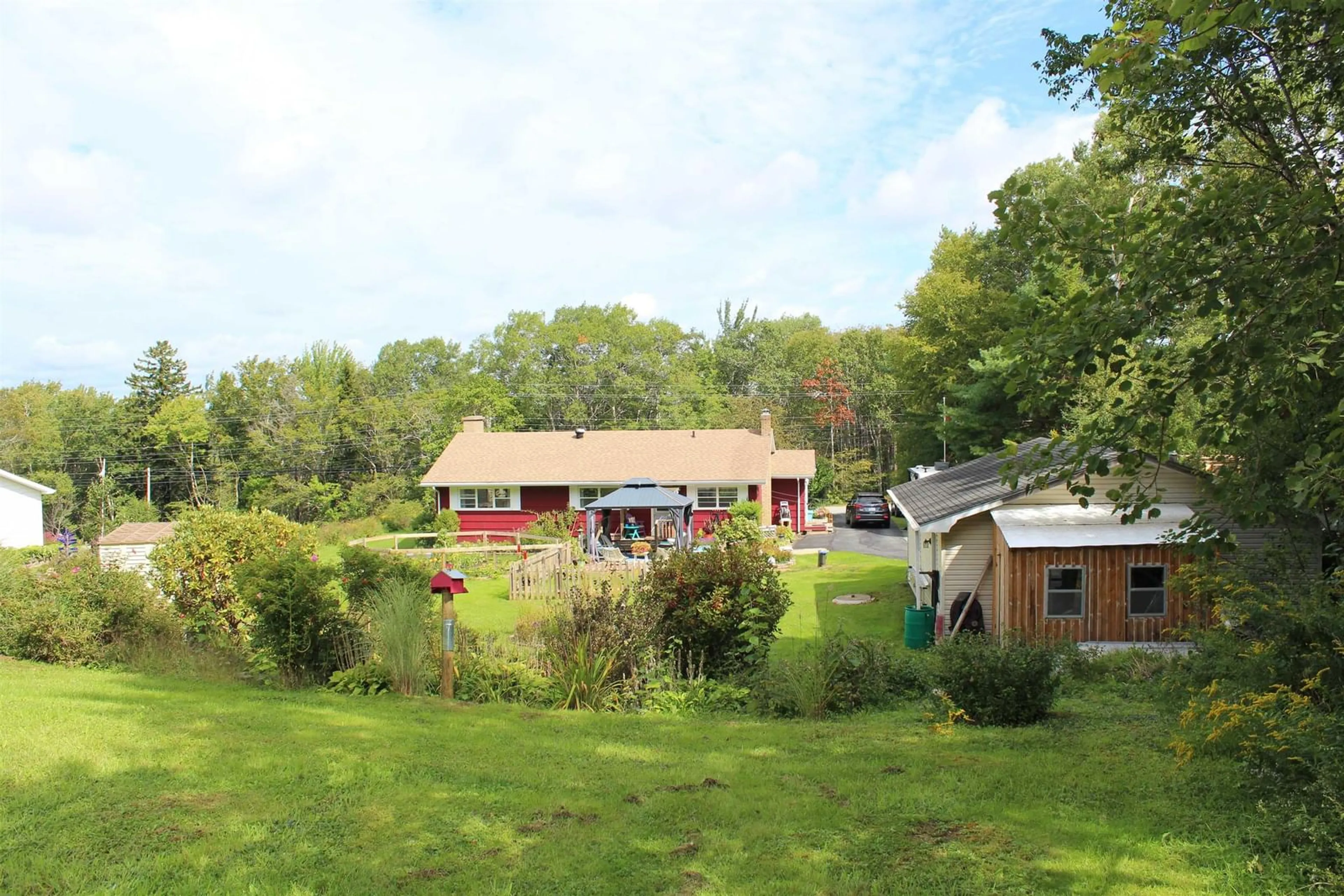 A pic from outside/outdoor area/front of a property/back of a property/a pic from drone, unknown for 2828 Highway 331, Pentz Nova Scotia B0R 1G0