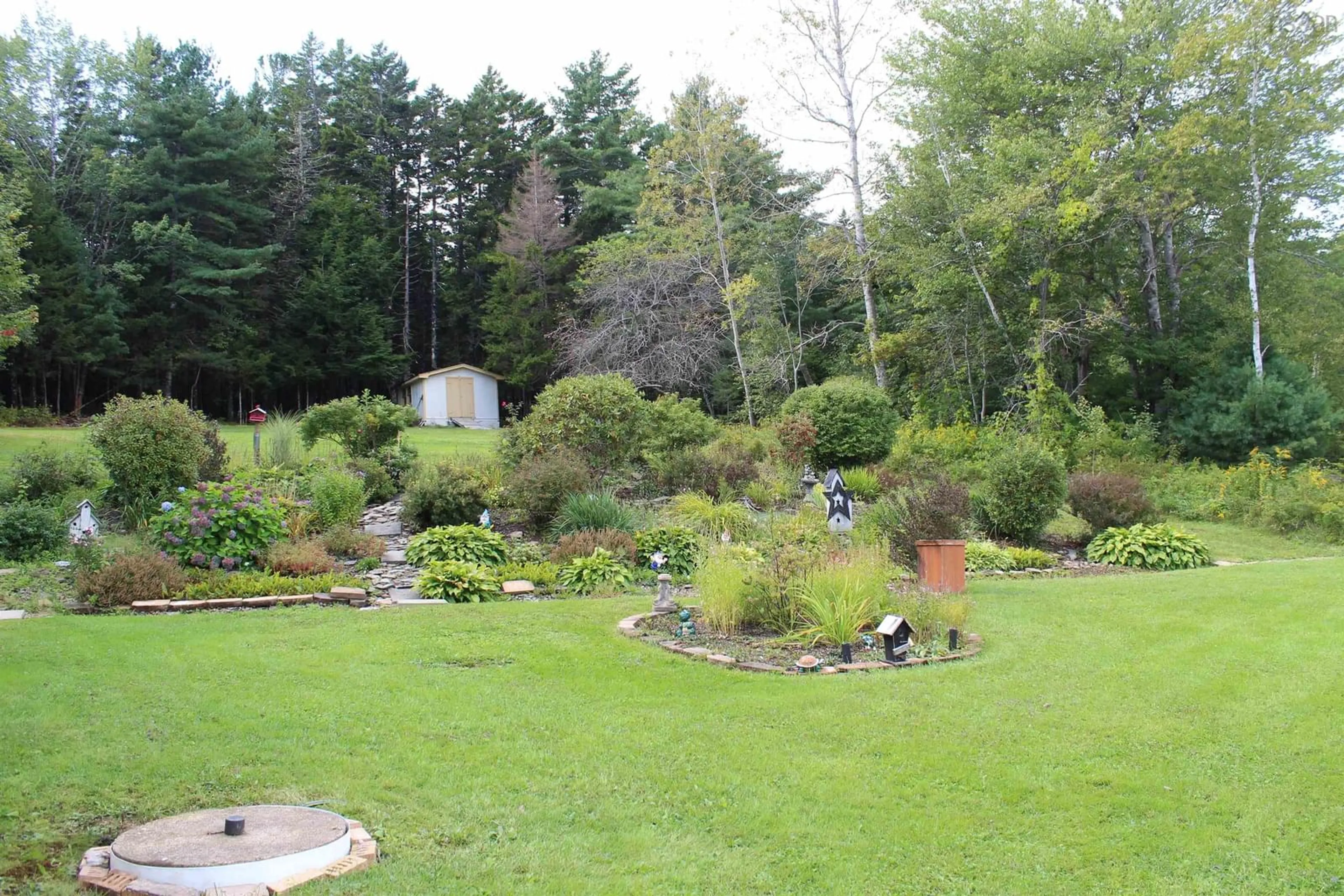 Patio, forest/trees view for 2828 Highway 331, Pentz Nova Scotia B0R 1G0