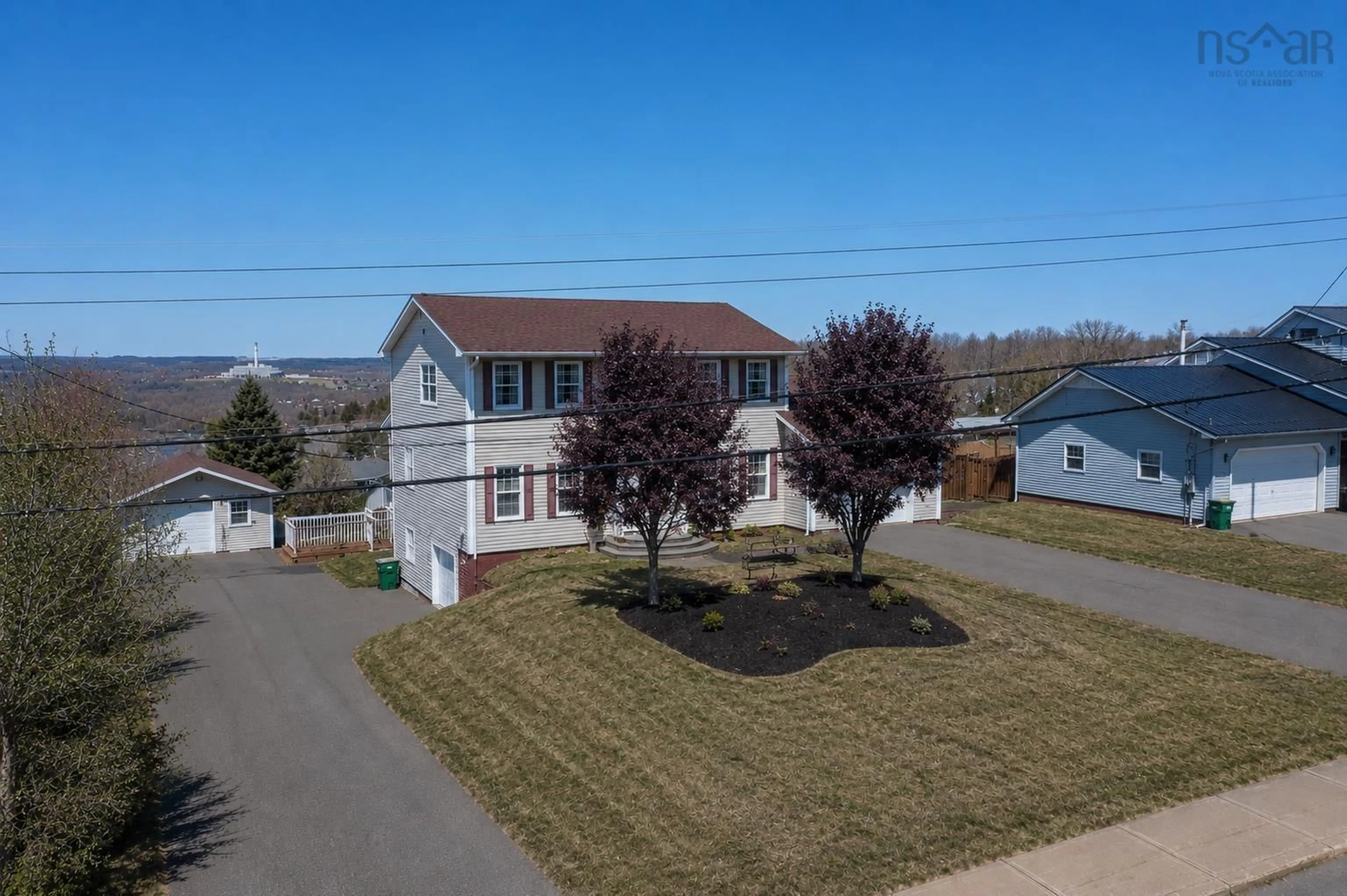 A pic from outside/outdoor area/front of a property/back of a property/a pic from drone, unknown for 320 Mountain Rd, New Glasgow Nova Scotia B2H 5W1
