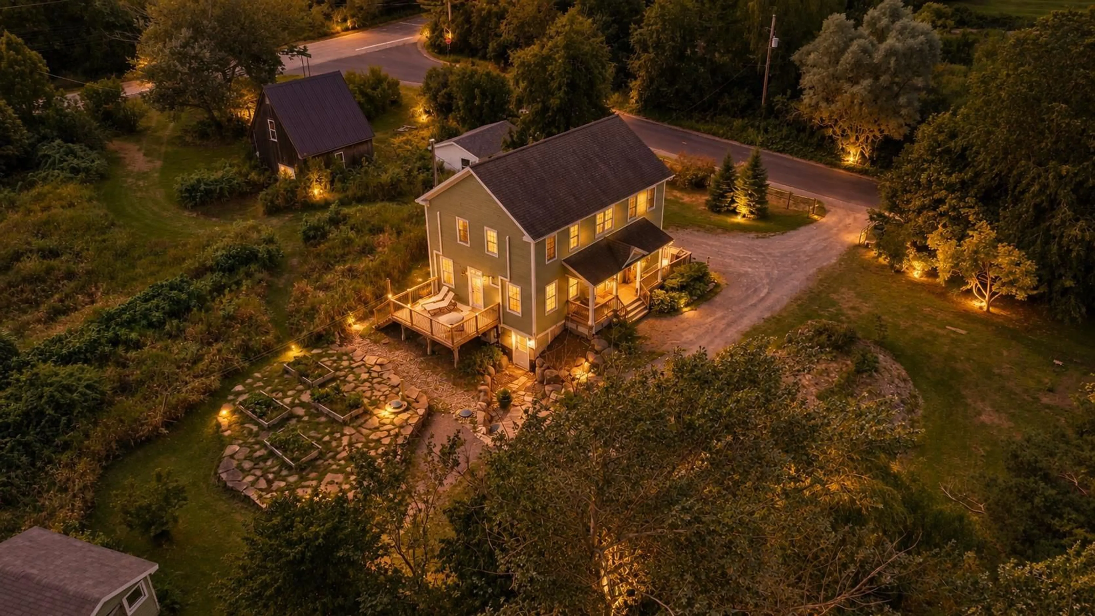 A pic from outside/outdoor area/front of a property/back of a property/a pic from drone, street for 8 Lower Grand Pre Rd, Hortonville Nova Scotia B4P 2R3
