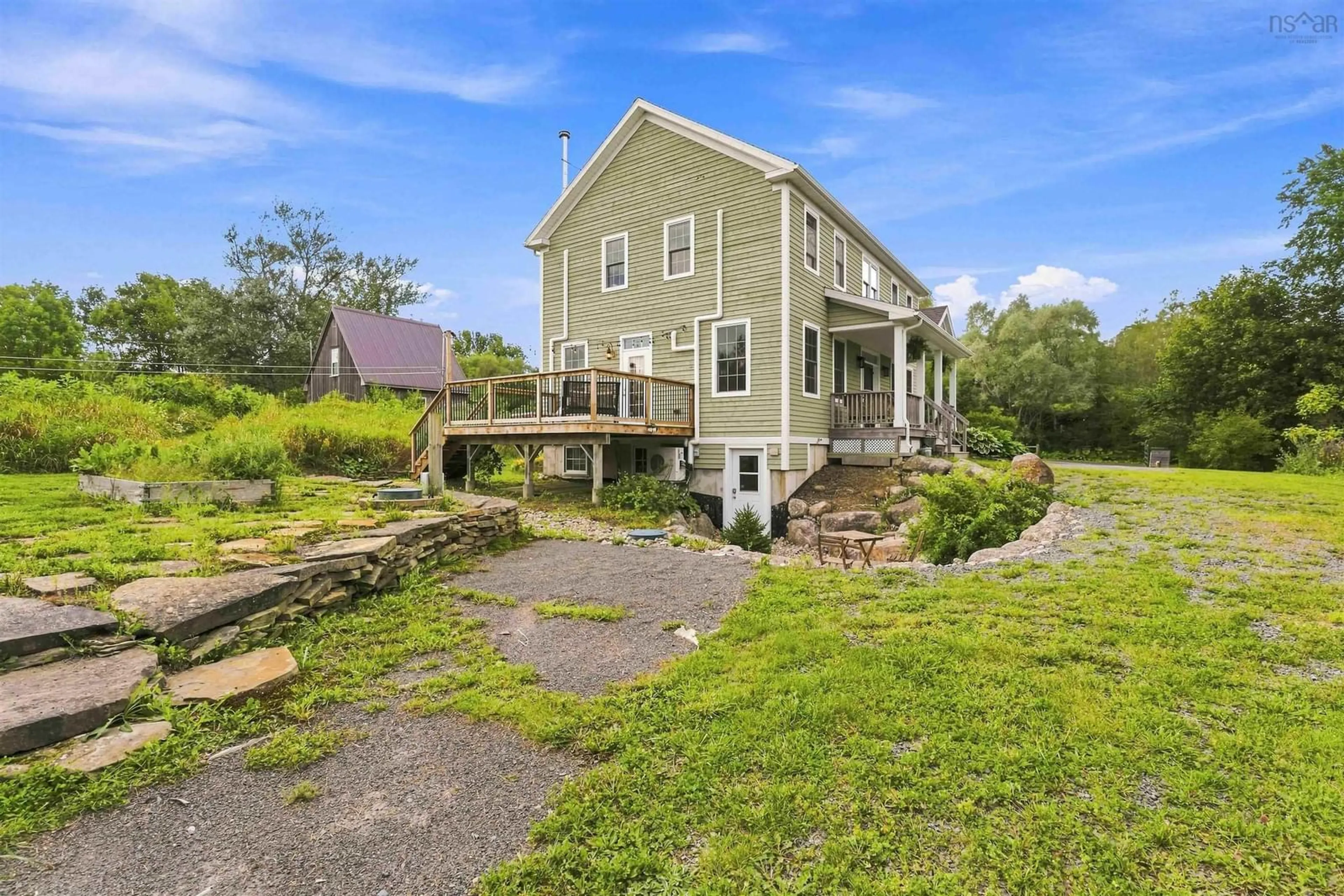 A pic from outside/outdoor area/front of a property/back of a property/a pic from drone, unknown for 8 Lower Grand Pre Rd, Hortonville Nova Scotia B4P 2R3