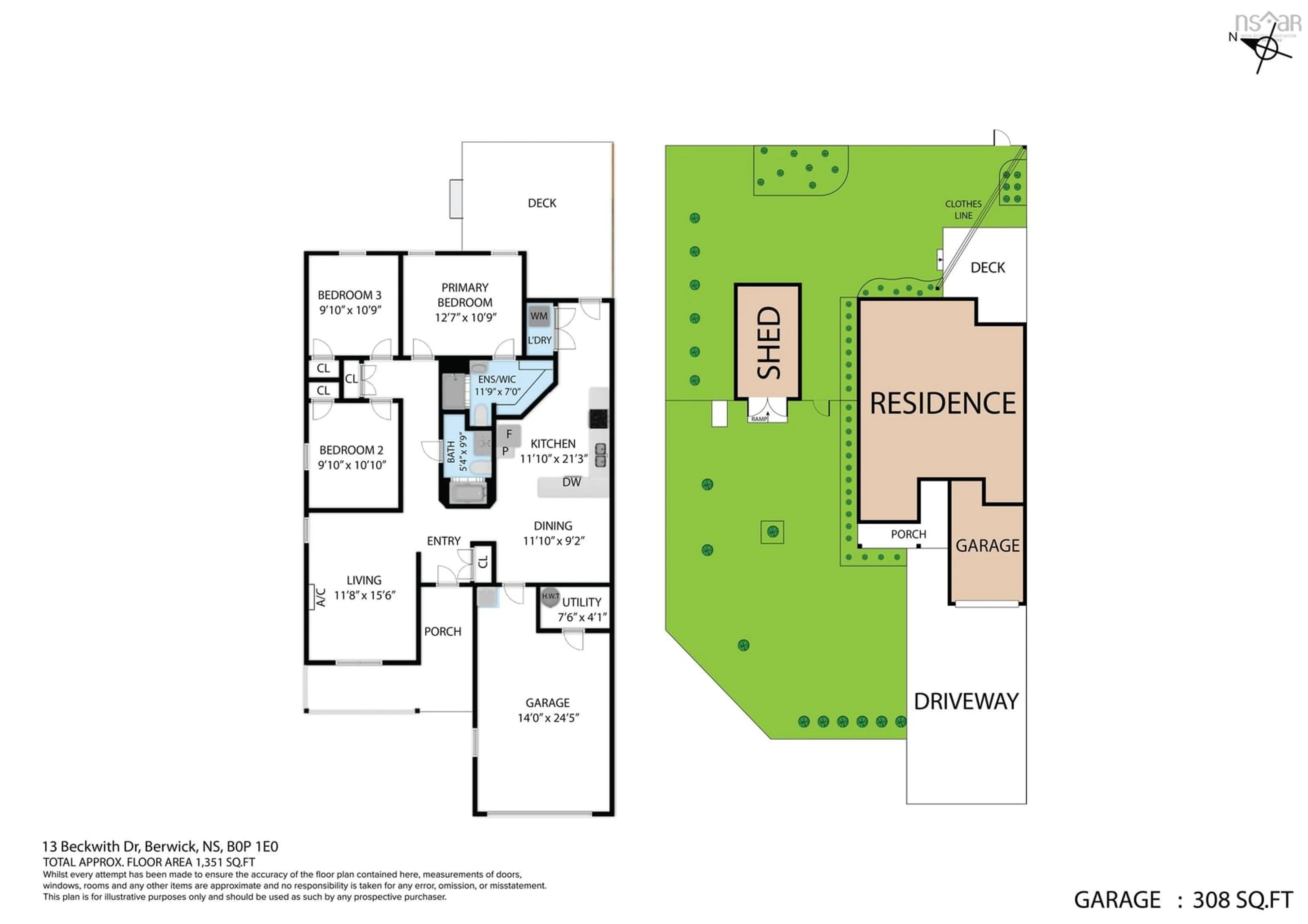 Floor plan for 13 Beckwith Dr, Berwick Nova Scotia B0P 1E0