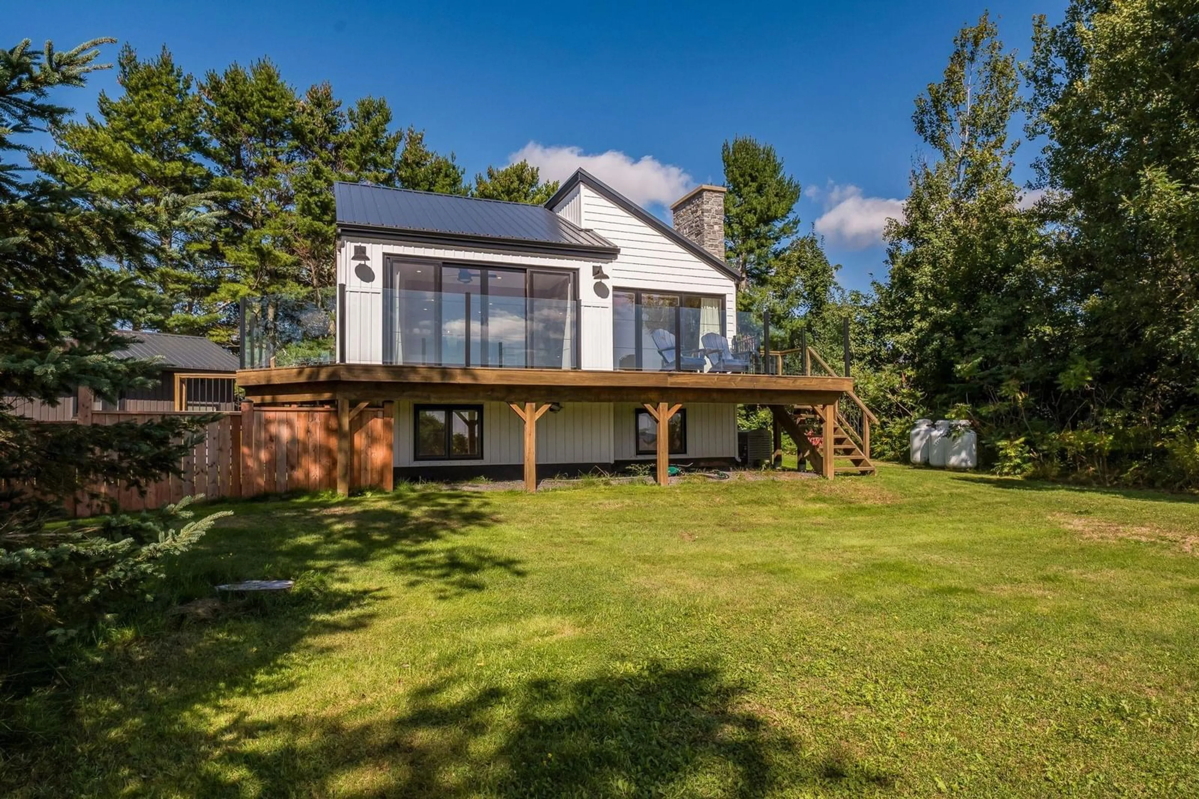 A pic from outside/outdoor area/front of a property/back of a property/a pic from drone, water/lake/river/ocean view for 504 Porters Point Branch Rd, Lower Canard Nova Scotia B0P 1T0