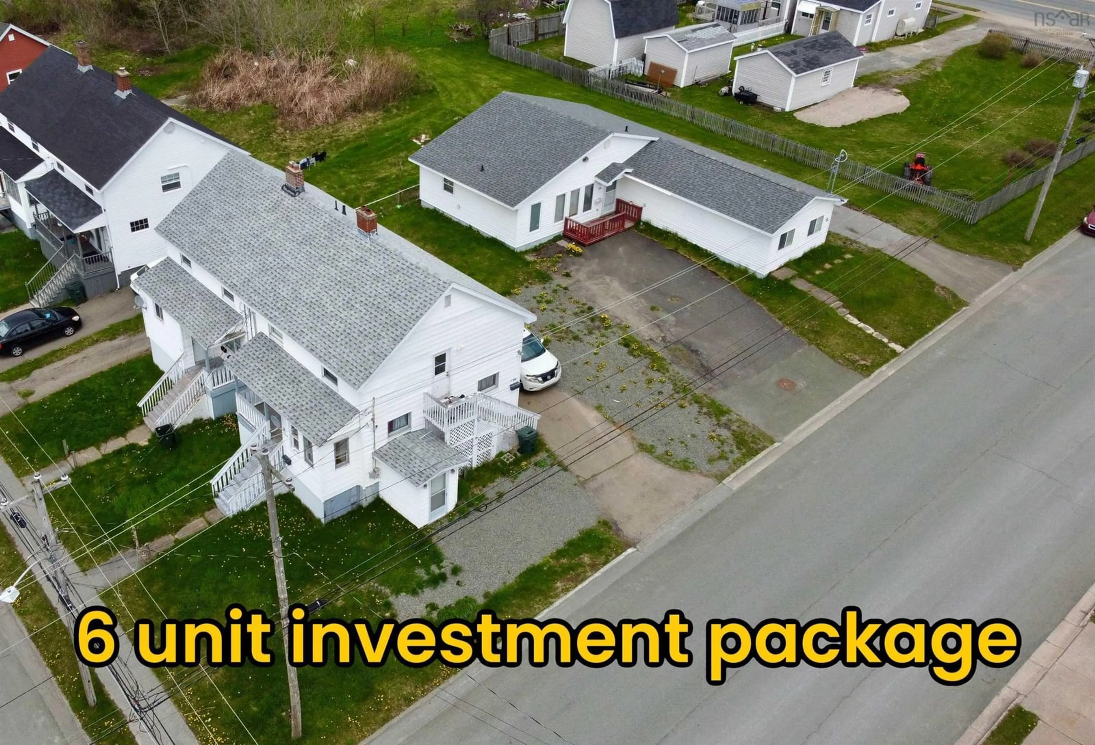 A pic from outside/outdoor area/front of a property/back of a property/a pic from drone, street for 90/92 Richmond St, Sydney Nova Scotia B1P 0E2