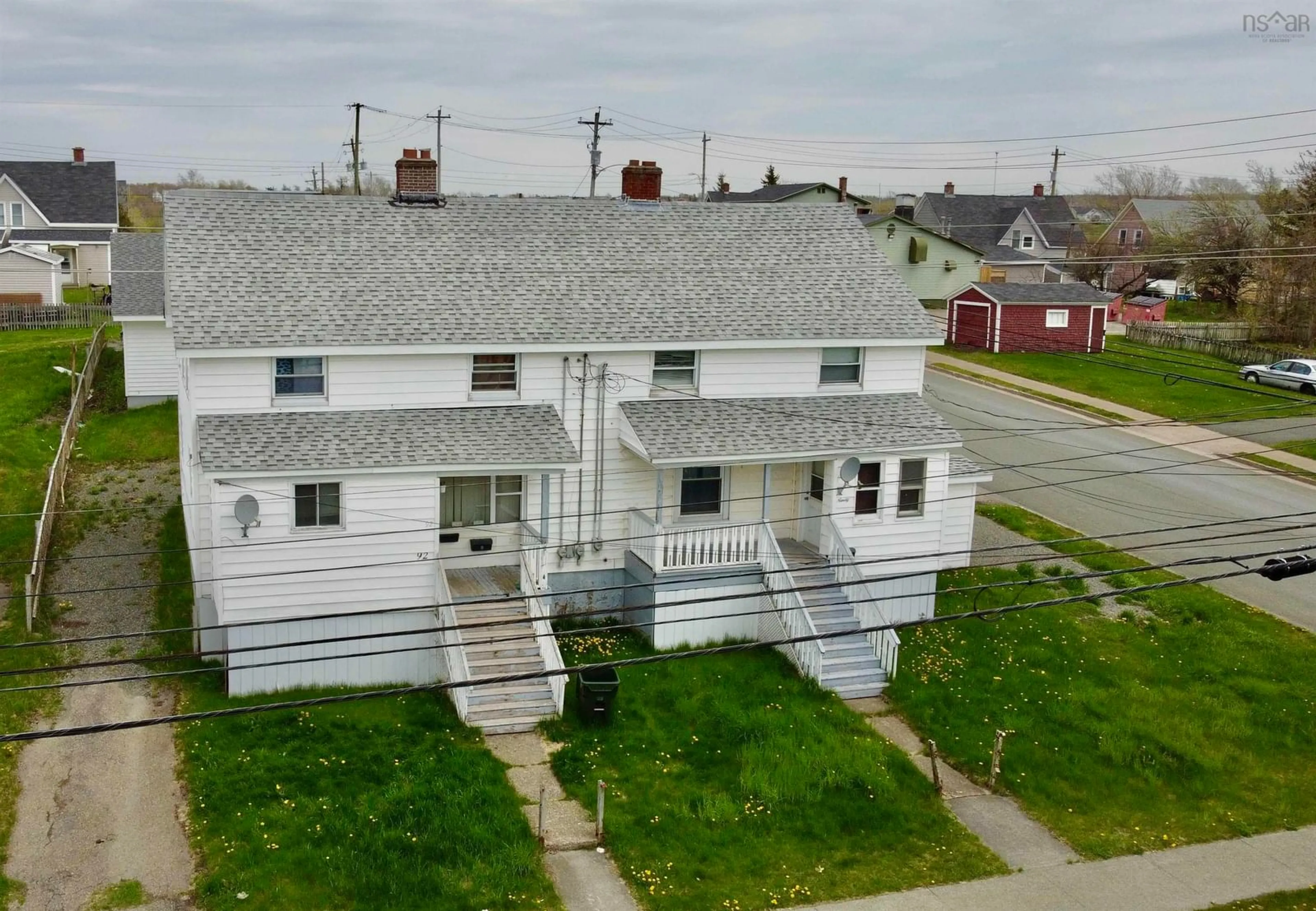 A pic from outside/outdoor area/front of a property/back of a property/a pic from drone, building for 90/92 Richmond St, Sydney Nova Scotia B1P 0E2