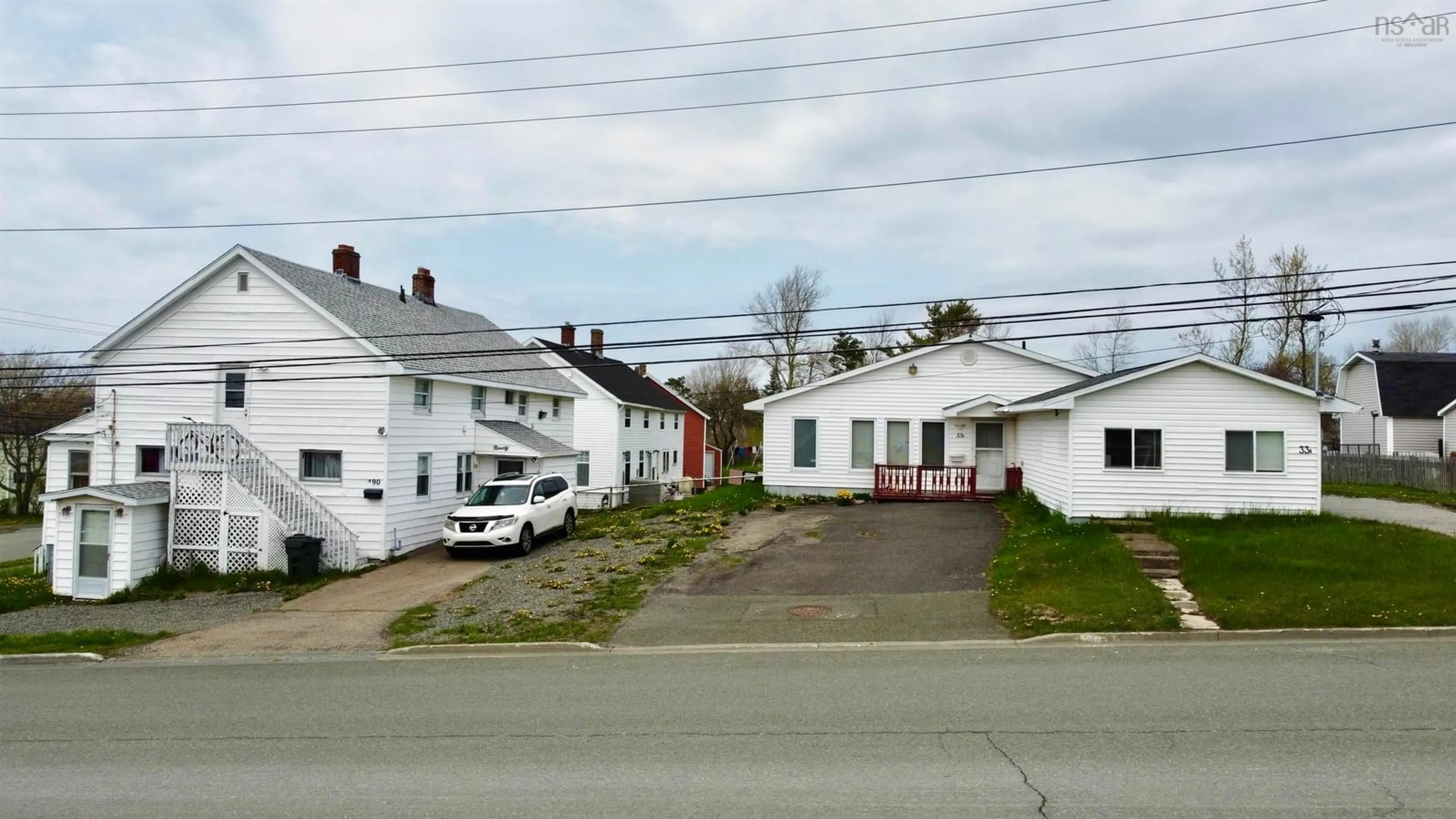 A pic from outside/outdoor area/front of a property/back of a property/a pic from drone, street for 33 A/B Inverness St, Sydney Nova Scotia B1P 0E2