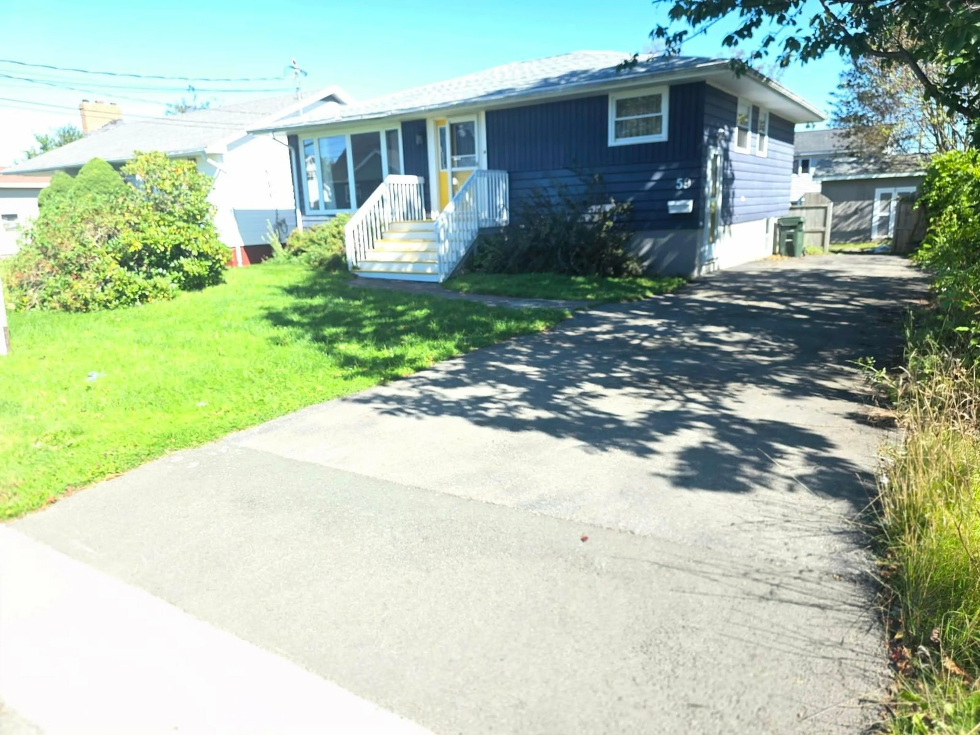 A pic from outside/outdoor area/front of a property/back of a property/a pic from drone, street for 59 Lynne Dr, Sydney Nova Scotia B1P 2Z7
