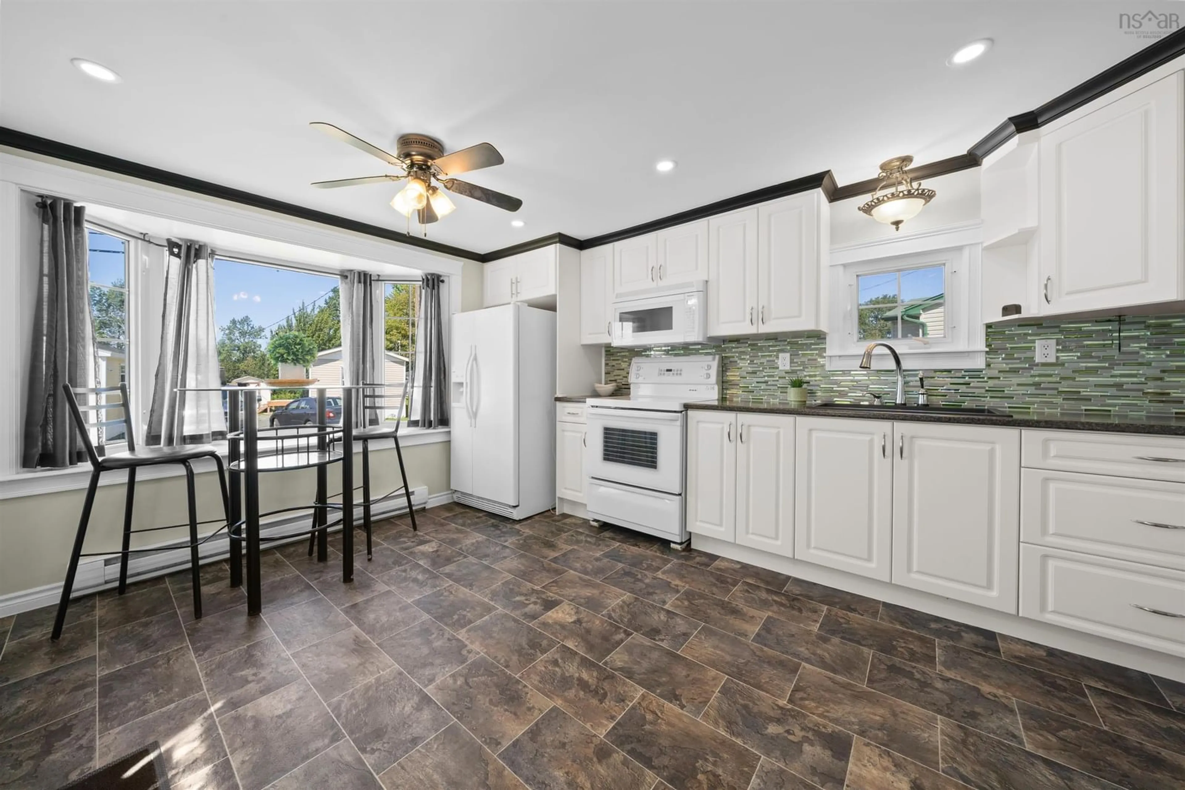 Open concept kitchen, ceramic/tile floor for 144 Hilltop Dr, Lower Sackville Nova Scotia B4C 2P5