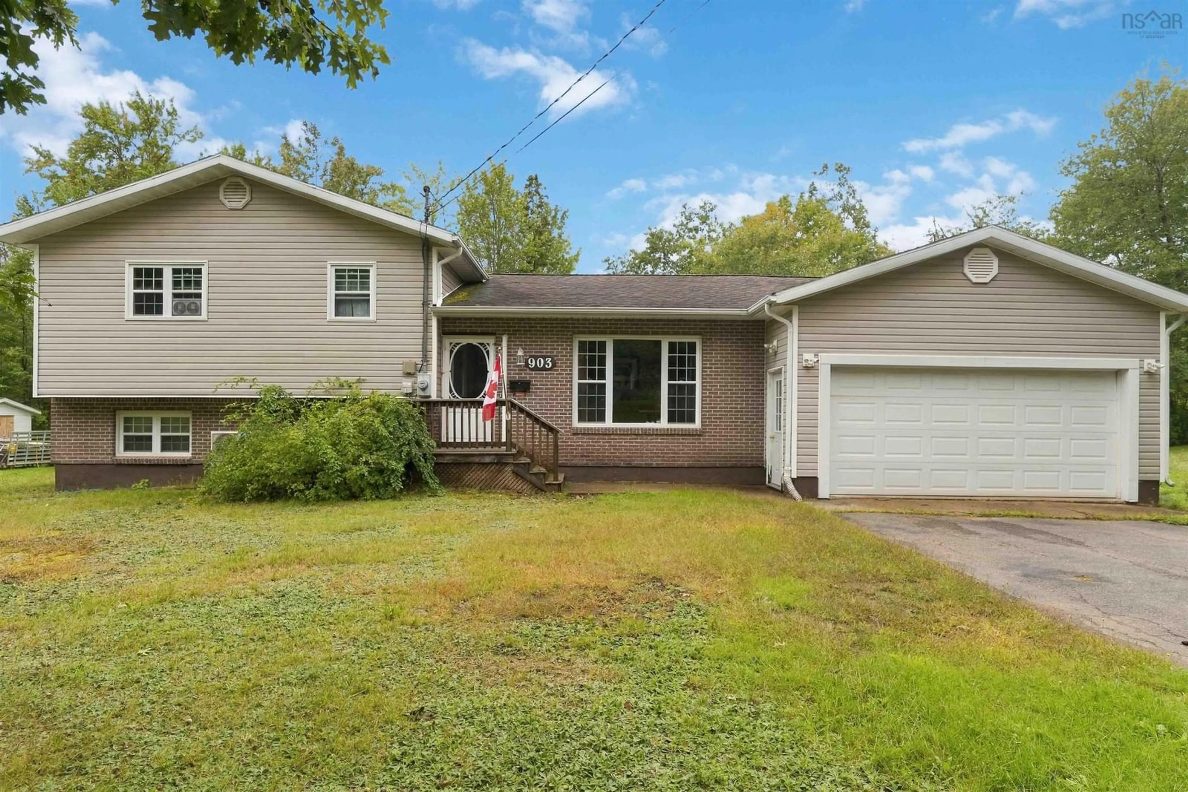 Home with vinyl exterior material, street for 903 Dalmation Dr, Greenwood Nova Scotia B0P 1N0