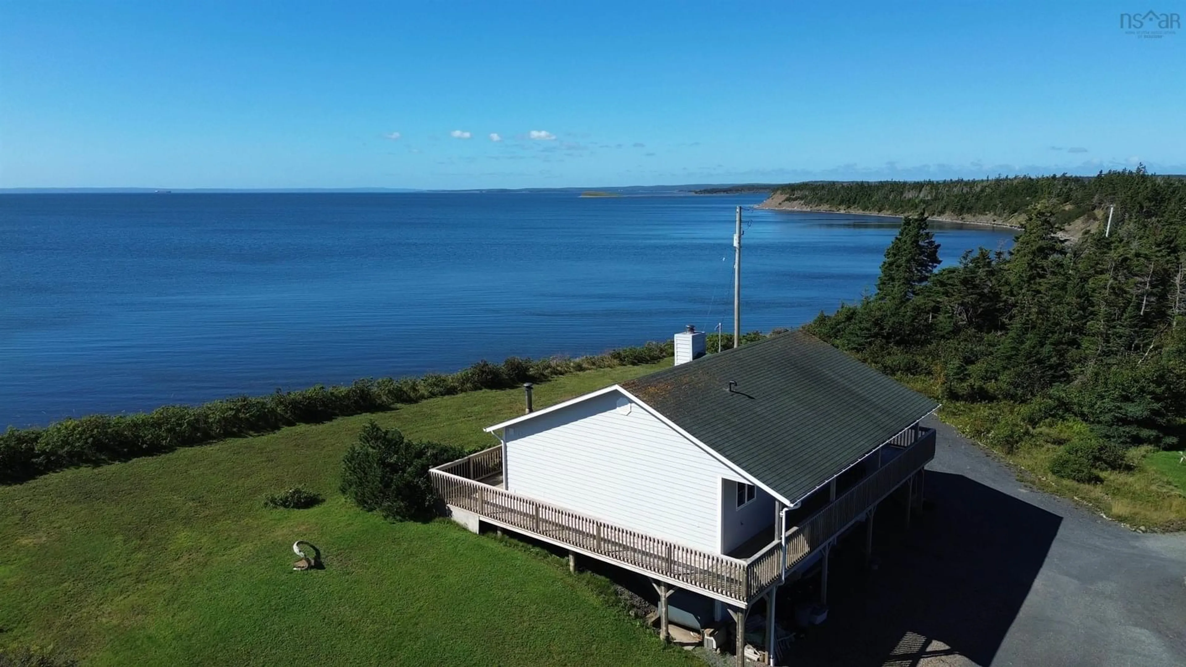 A pic from outside/outdoor area/front of a property/back of a property/a pic from drone, water/lake/river/ocean view for 755 Janvrin Harbour Road, Janvrin Harbour Nova Scotia B0E 3J0