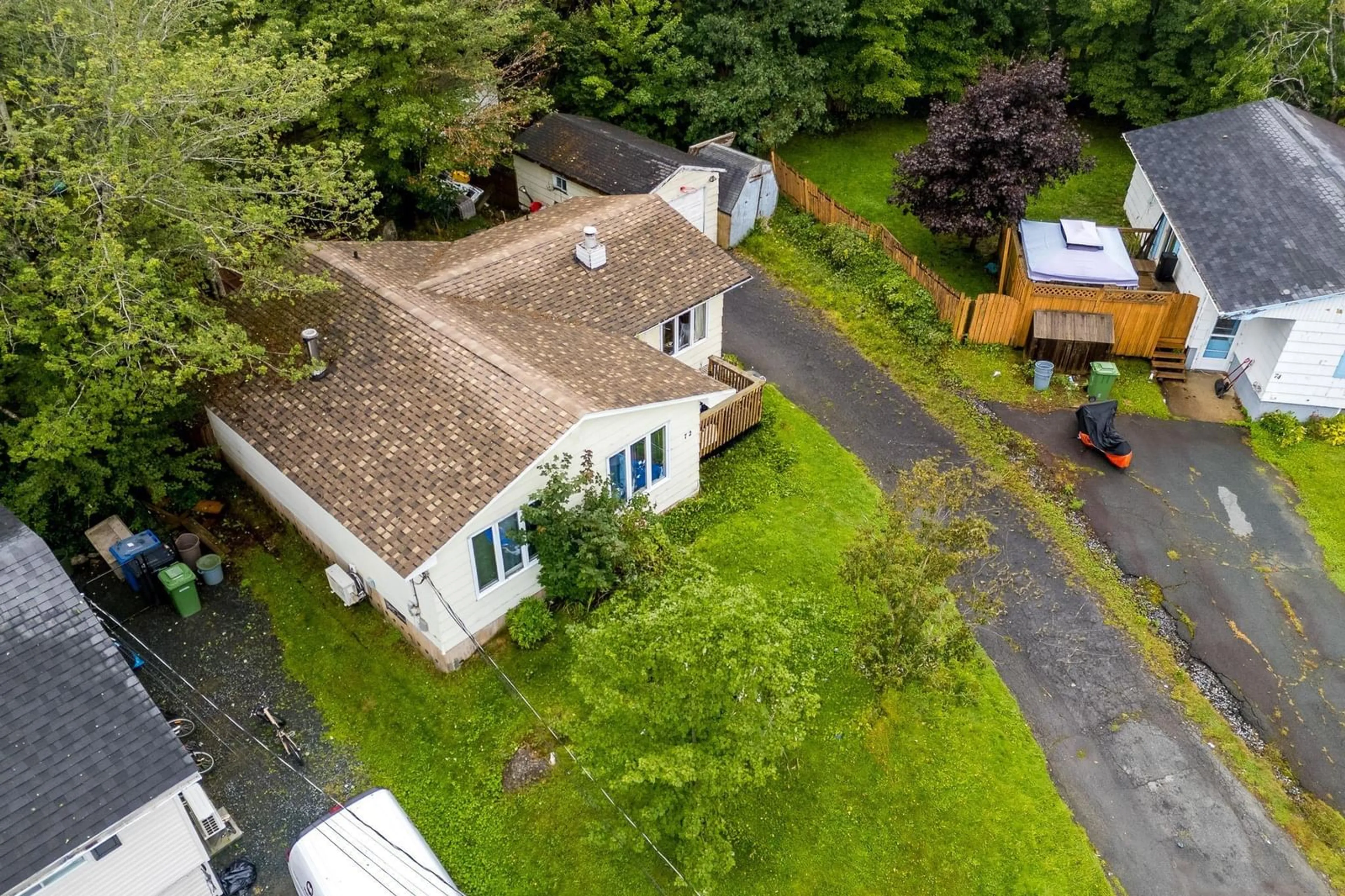 A pic from outside/outdoor area/front of a property/back of a property/a pic from drone, street for 72 Greendale Crt, Timberlea Nova Scotia B3T 1J6