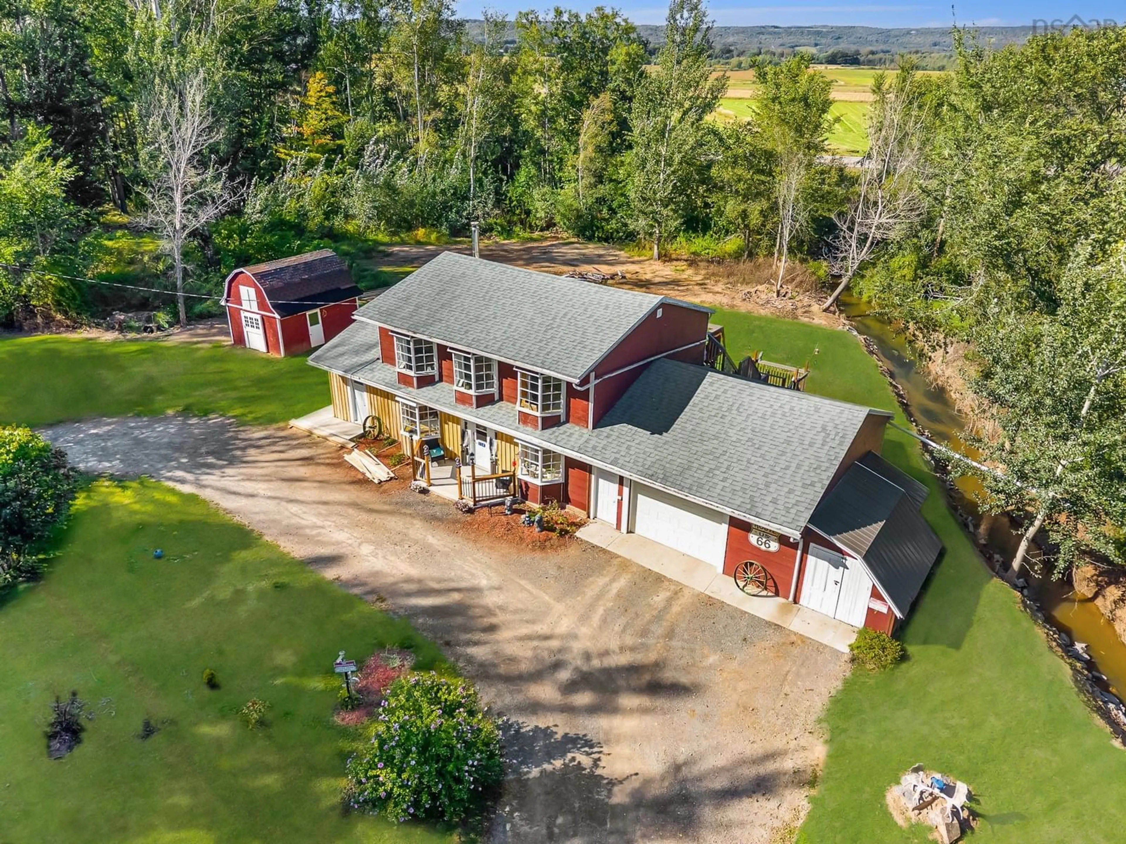 A pic from outside/outdoor area/front of a property/back of a property/a pic from drone, unknown for 114 Bog Rd, Berwick West Nova Scotia B0P 1E0