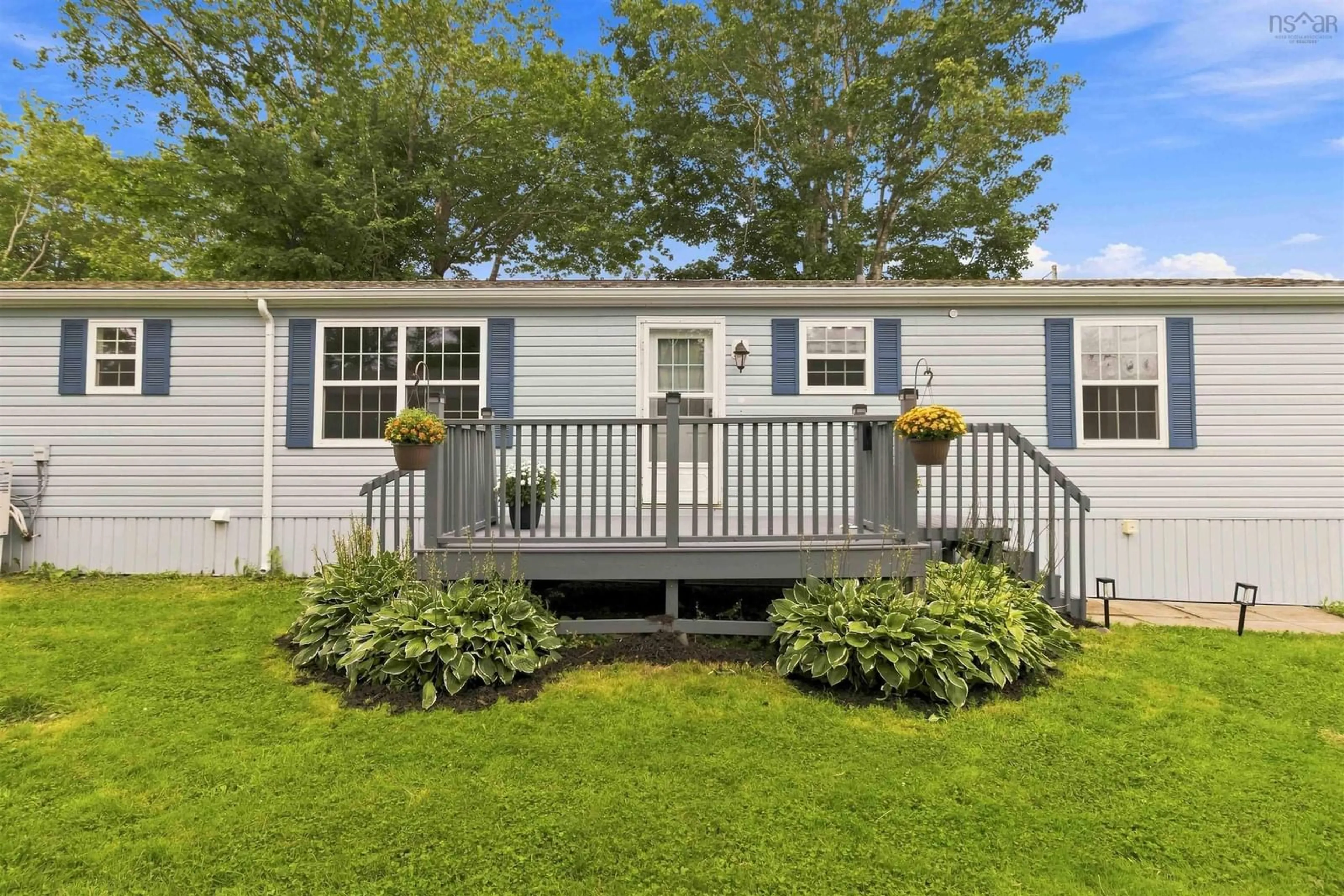 Home with vinyl exterior material, street for 6 Commodore Ave, Middle Sackville Nova Scotia B4E 3B2