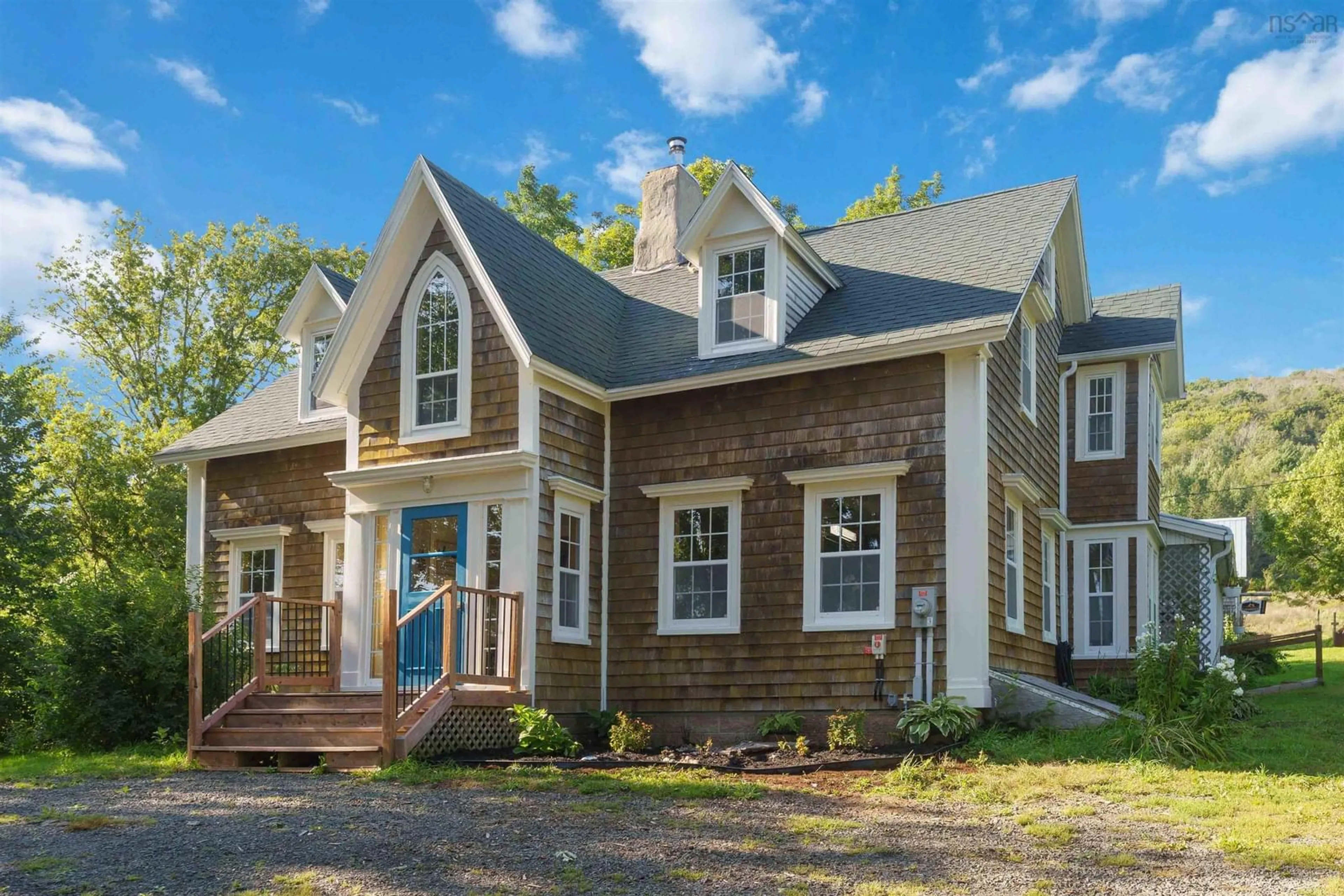Home with vinyl exterior material, street for 2591 Clarence Rd, Clarence Nova Scotia B0S 1C0