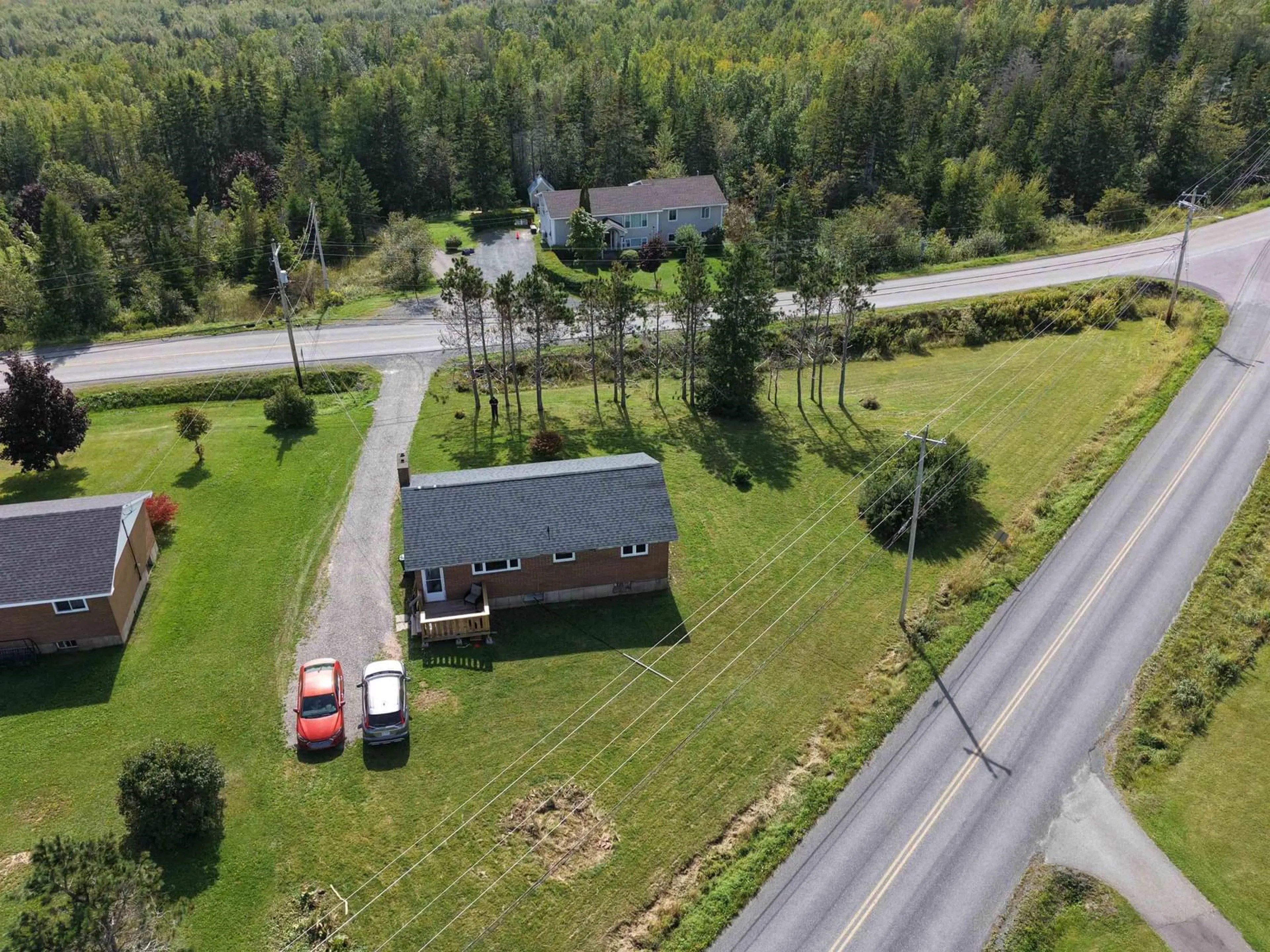 A pic from outside/outdoor area/front of a property/back of a property/a pic from drone, unknown for 2049 Frasers Mountain Rd, Frasers Mountain Nova Scotia B2H 5C4
