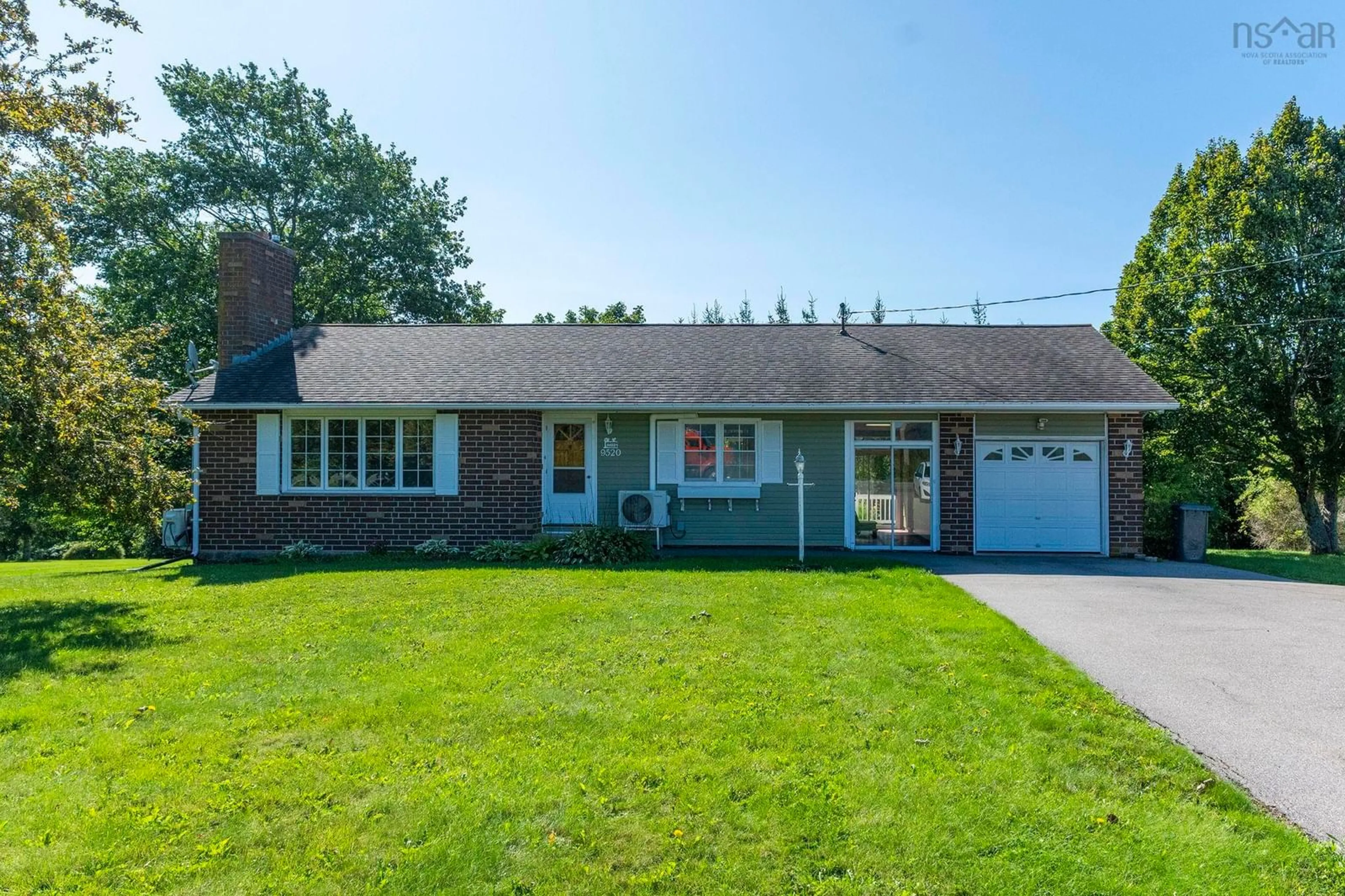 Home with brick exterior material, street for 9520 Highway 1, Bridgetown East Nova Scotia B0S 1C0