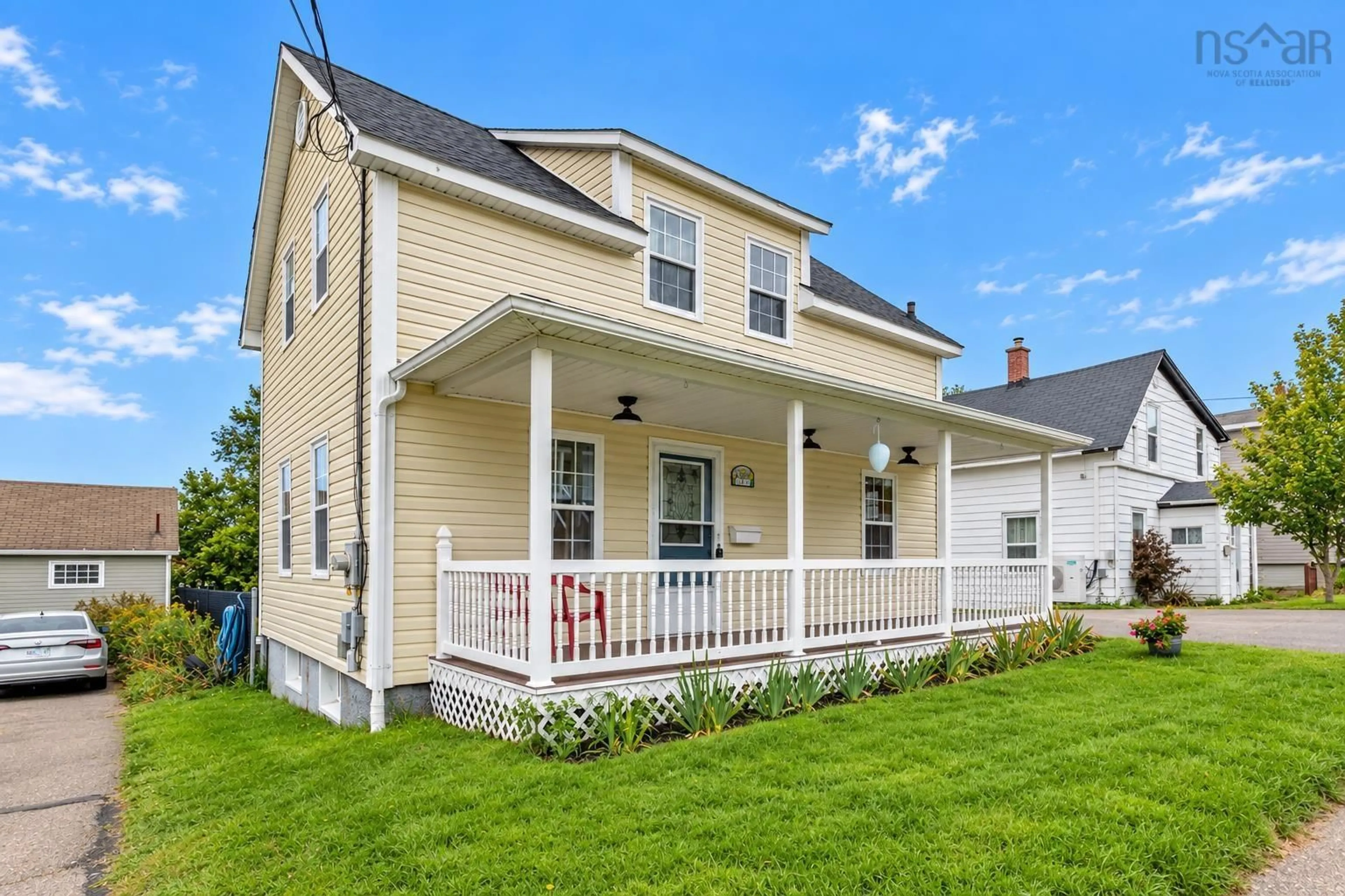 Home with vinyl exterior material, street for 29 Central St, Sydney Nova Scotia B1P 2A7