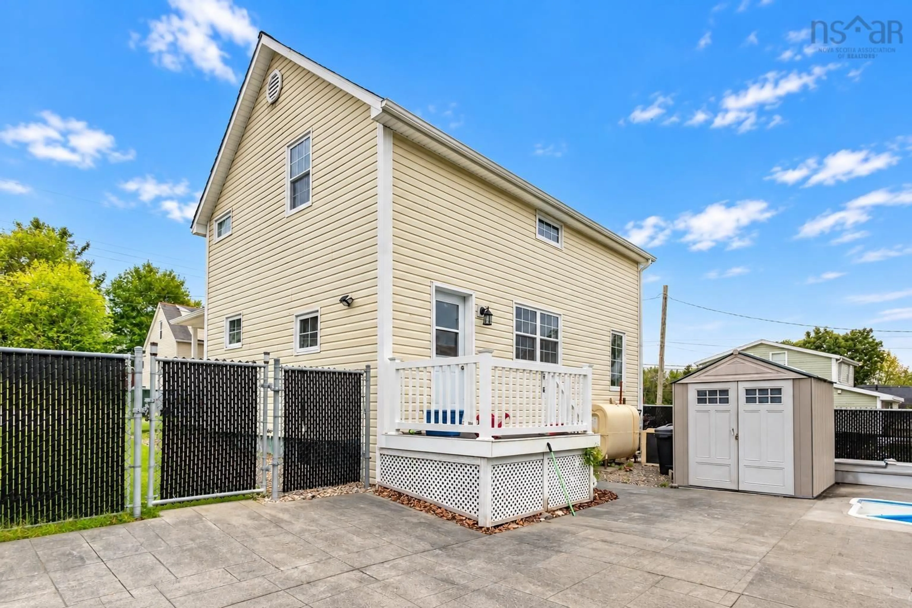 Home with vinyl exterior material, street for 29 Central St, Sydney Nova Scotia B1P 2A7