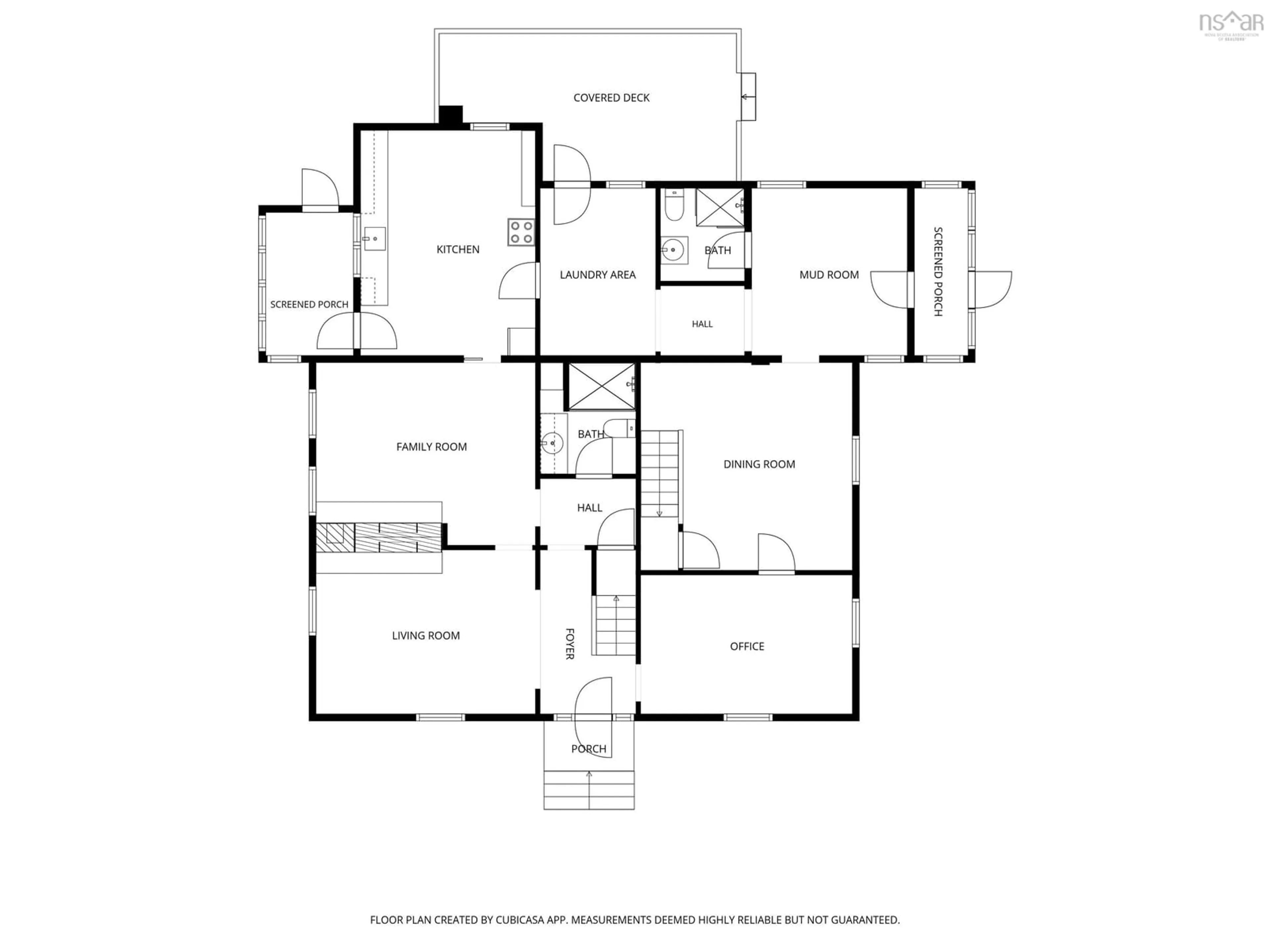 Floor plan for 1361 River Rd, Bear River Nova Scotia B0S 1B0