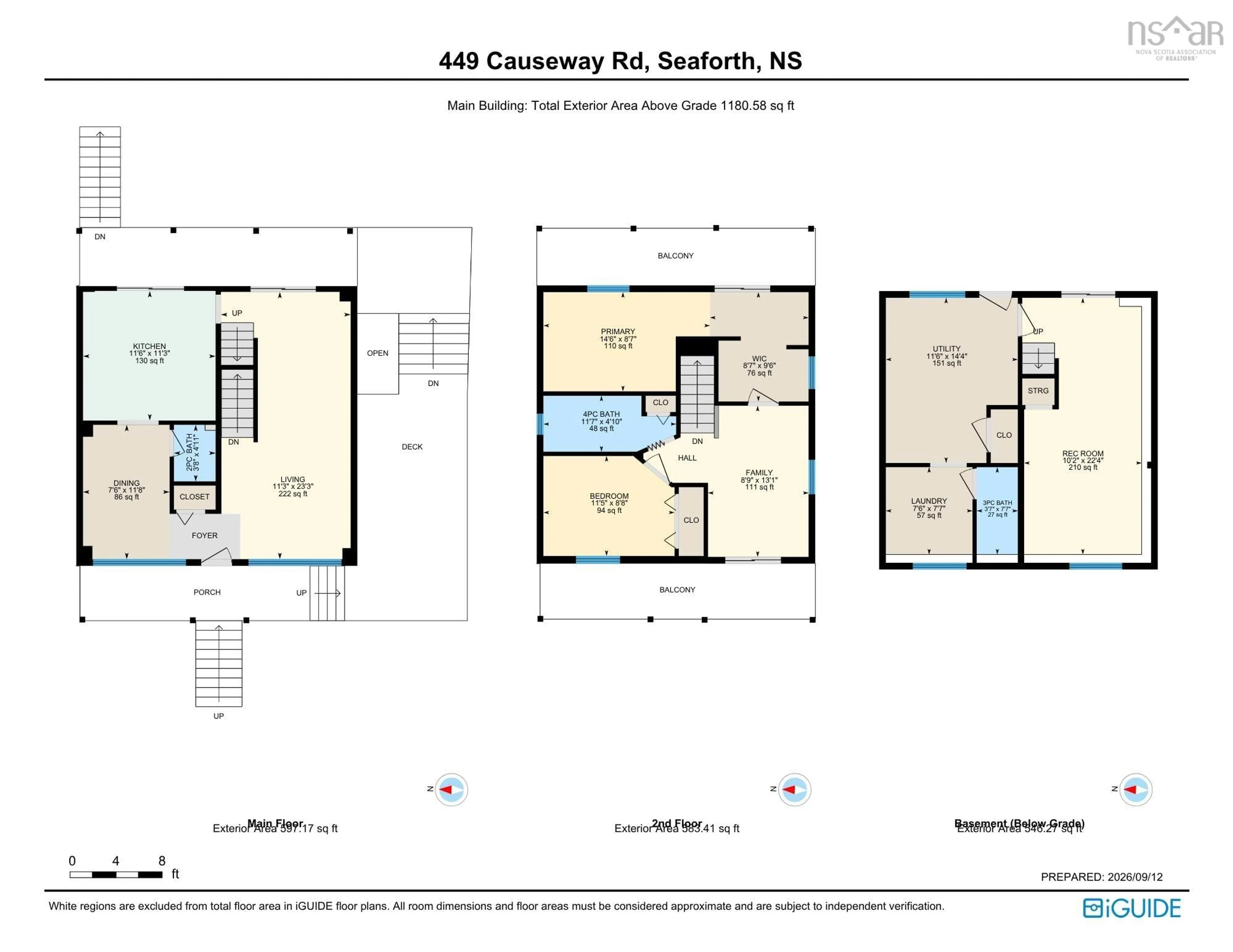 Floor plan for 449 Causeway Rd, Seaforth Nova Scotia B0J 2L0