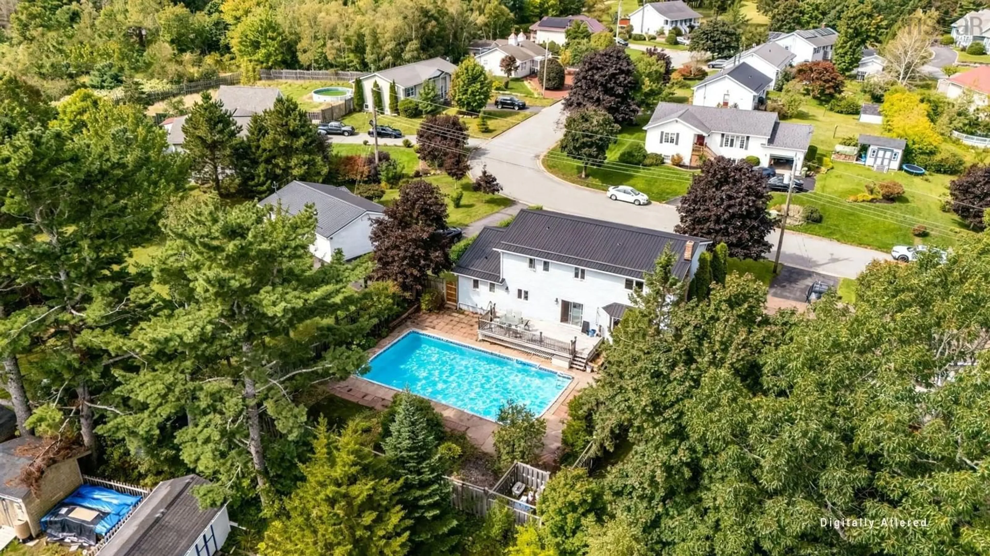 A pic from outside/outdoor area/front of a property/back of a property/a pic from drone, street for 46 Cherry Lane, Bridgewater Nova Scotia B4V 3S3