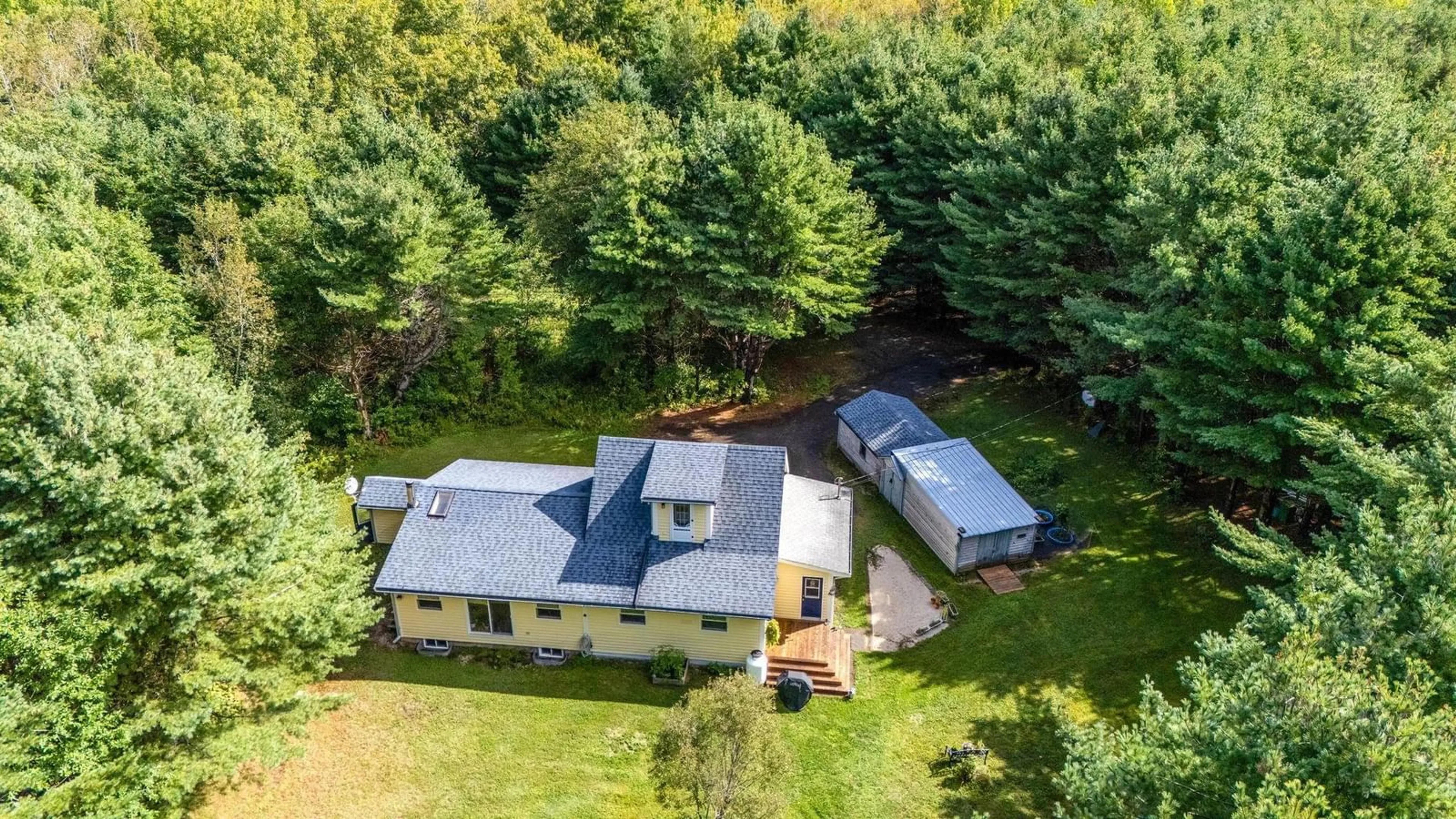 A pic from outside/outdoor area/front of a property/back of a property/a pic from drone, unknown for 2699 Cornwall Rd, Middle New Cornwall Nova Scotia B0J 2E0