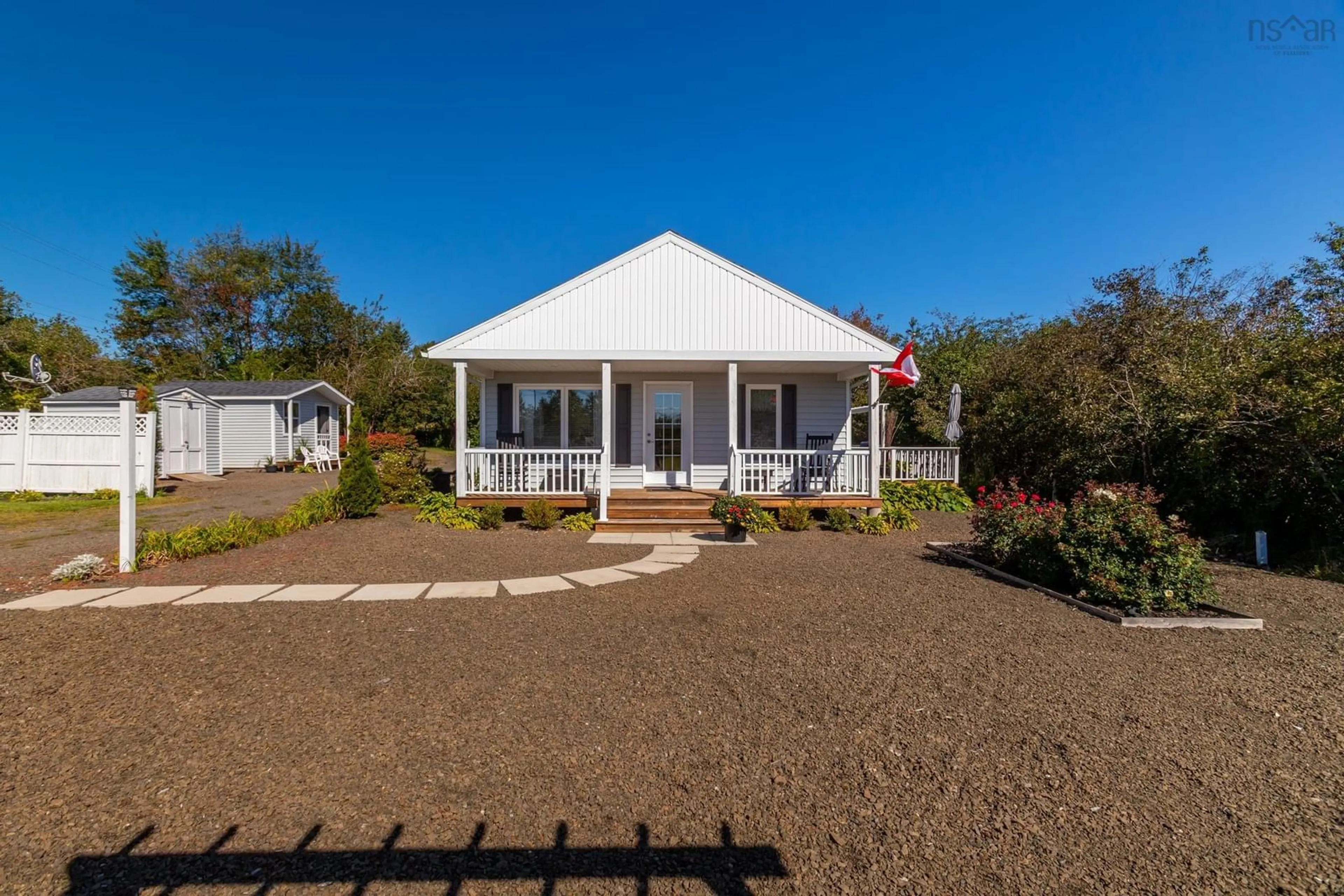 A pic from outside/outdoor area/front of a property/back of a property/a pic from drone, unknown for 18 Parker Mountain Rd, Granville Ferry Nova Scotia B0S 1A0
