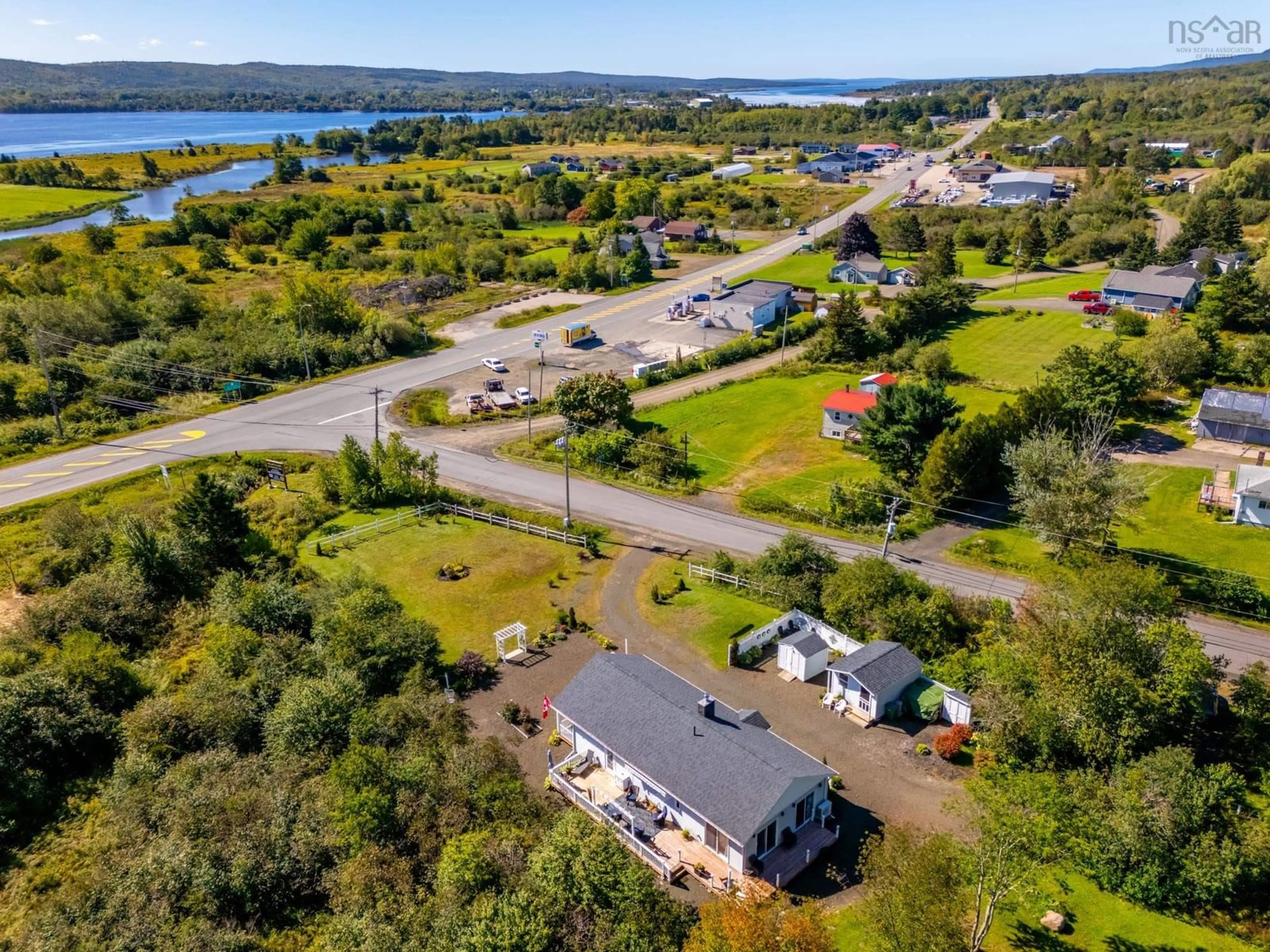 A pic from outside/outdoor area/front of a property/back of a property/a pic from drone, water/lake/river/ocean view for 18 Parker Mountain Rd, Granville Ferry Nova Scotia B0S 1A0