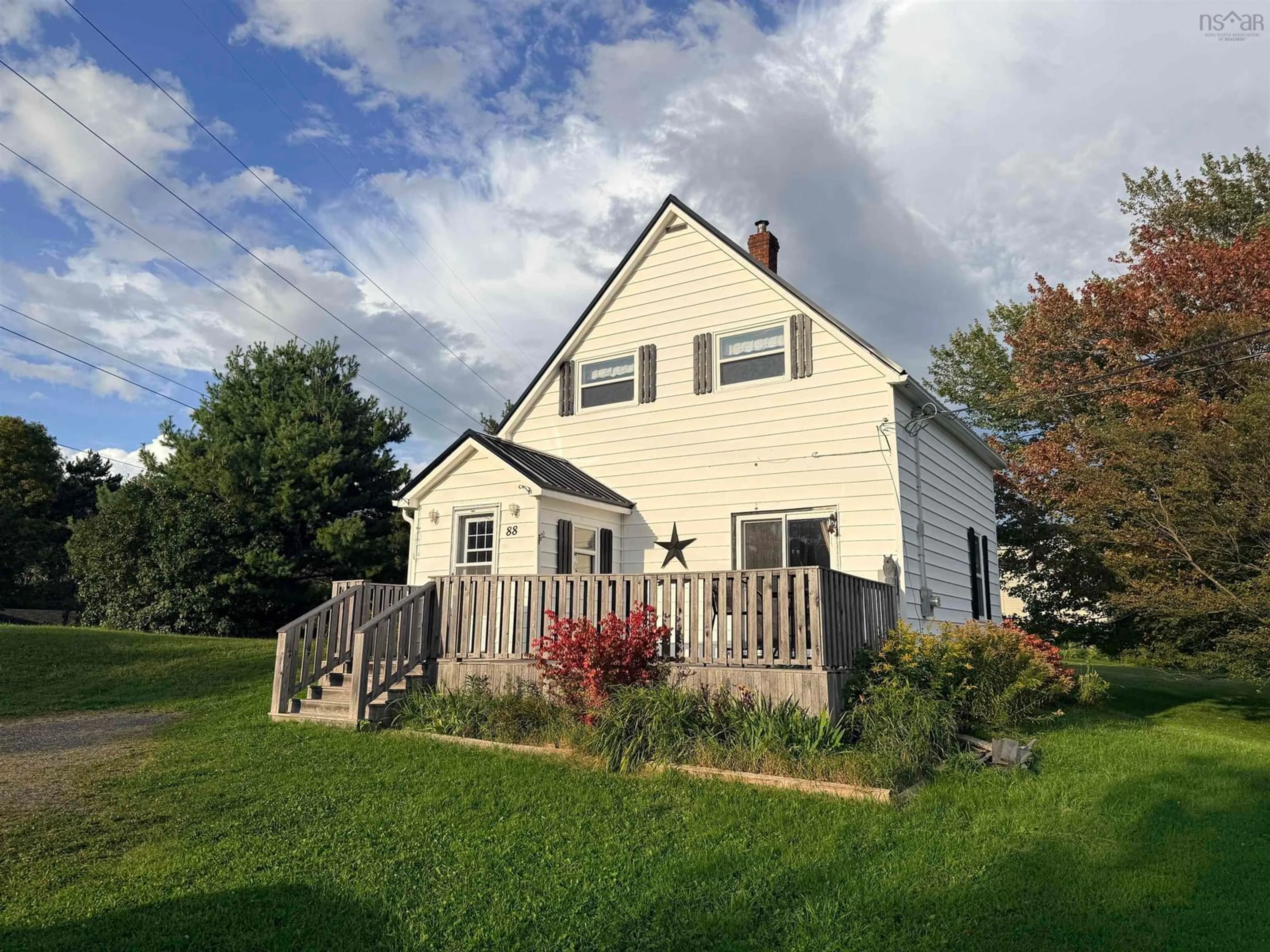 A pic from outside/outdoor area/front of a property/back of a property/a pic from drone, unknown for 88 Chance Harbour Rd, Hillside Nova Scotia B0K 1X0