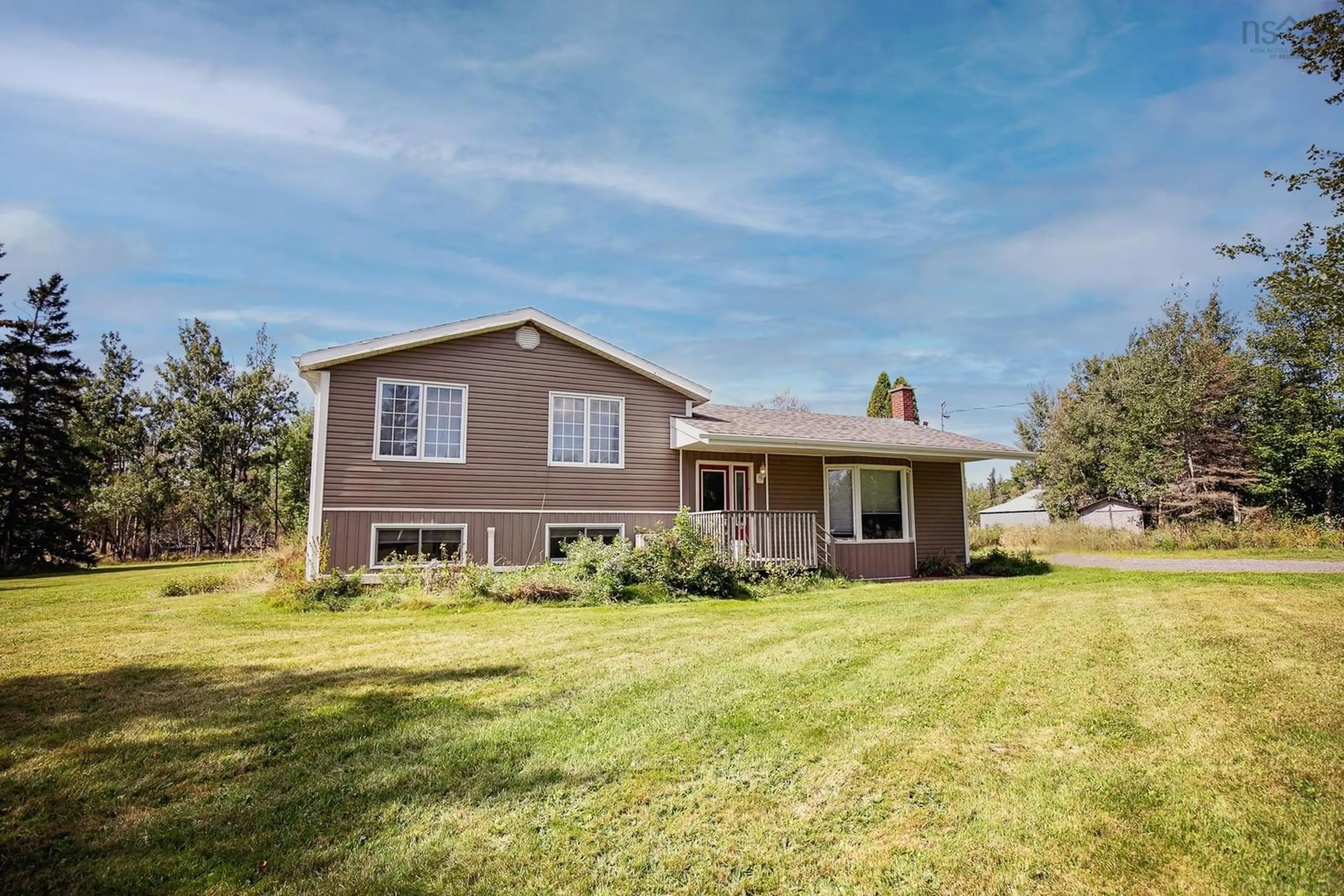 Home with vinyl exterior material, street for 1127 Ferry Rd, Fox Harbour Nova Scotia B0K 1Y0