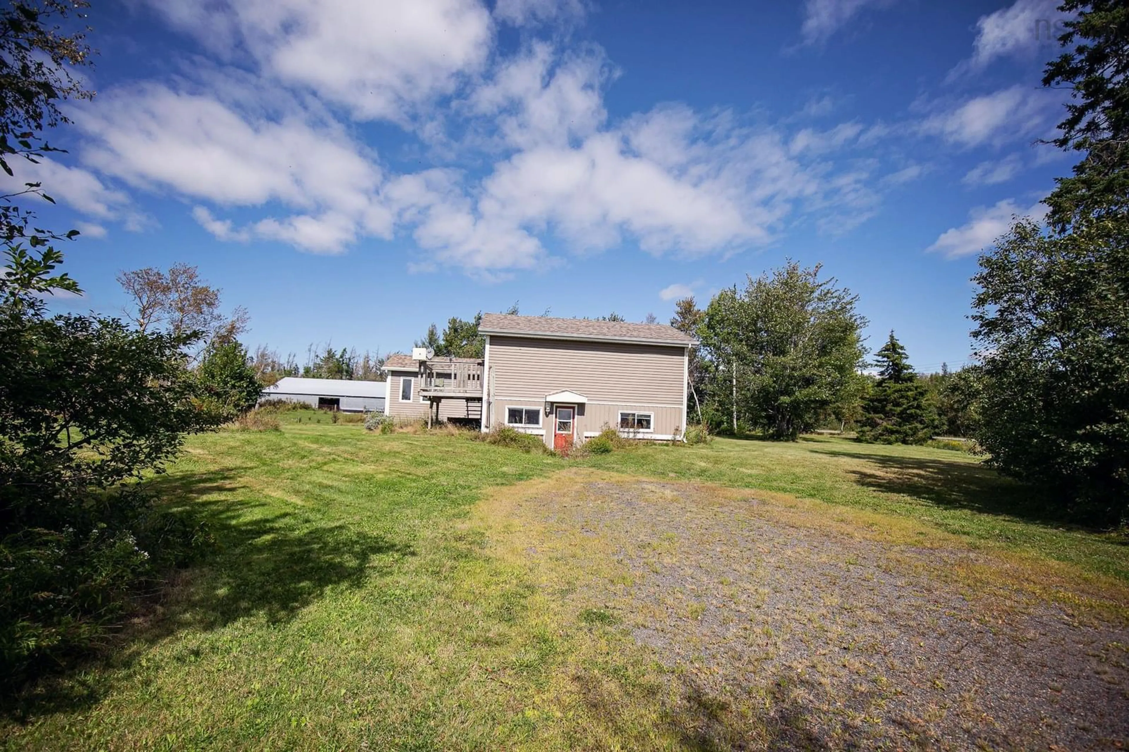 A pic from outside/outdoor area/front of a property/back of a property/a pic from drone, unknown for 1127 Ferry Rd, Fox Harbour Nova Scotia B0K 1Y0