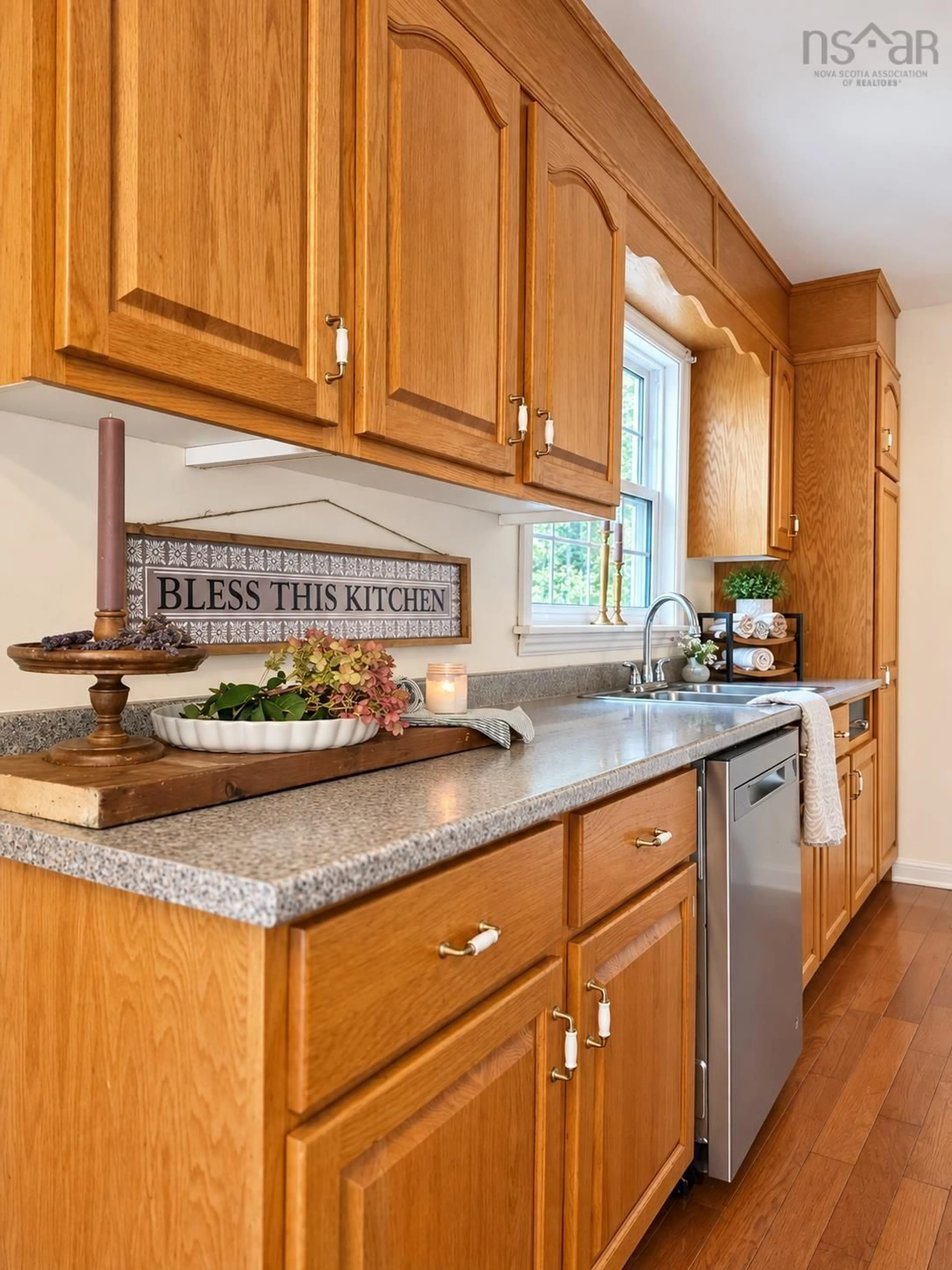 Contemporary kitchen, ceramic/tile floor for 22 Benson Dr, Cape Breton Nova Scotia B1S 2L9