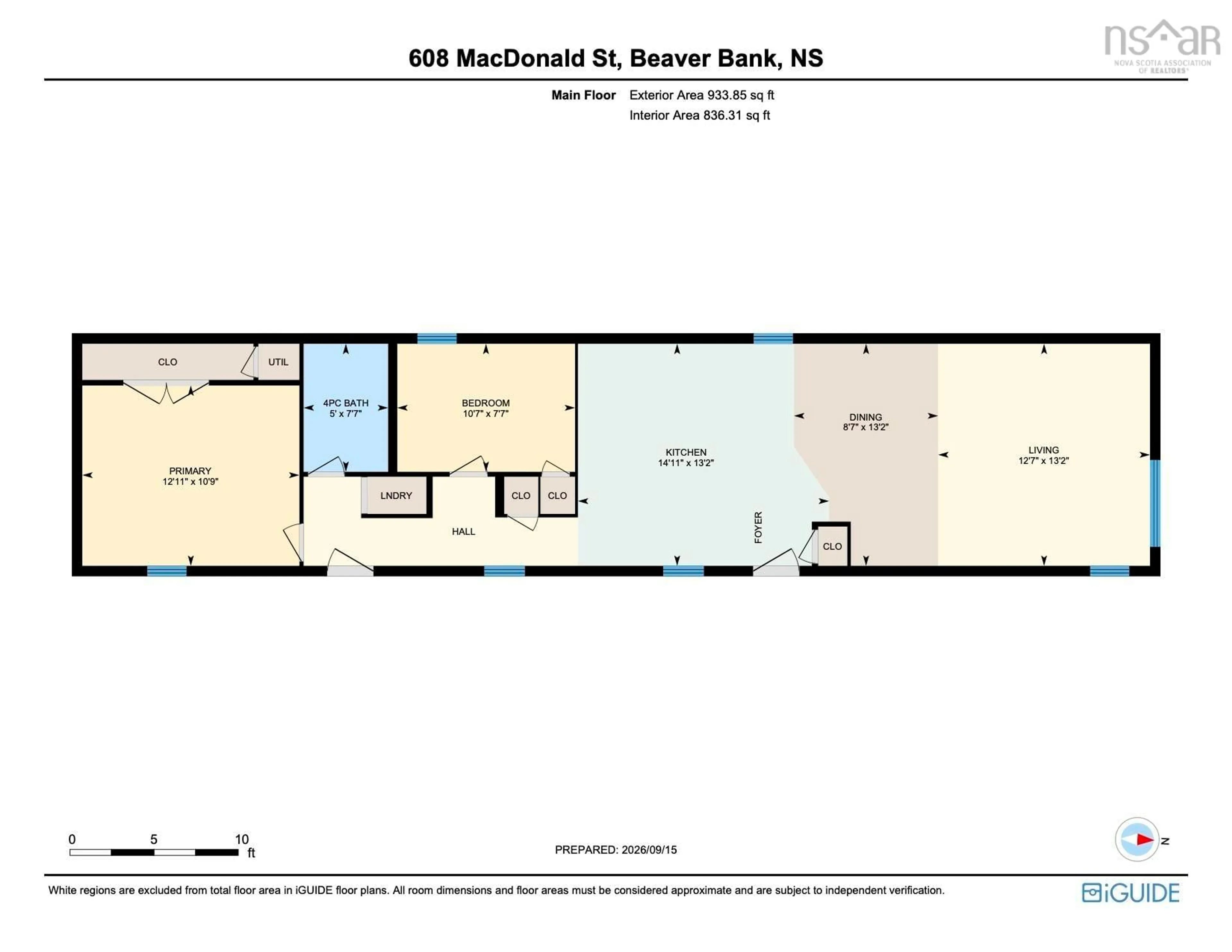 Floor plan for 608 Macdonald St, Beaver Bank Nova Scotia B4E 1N3