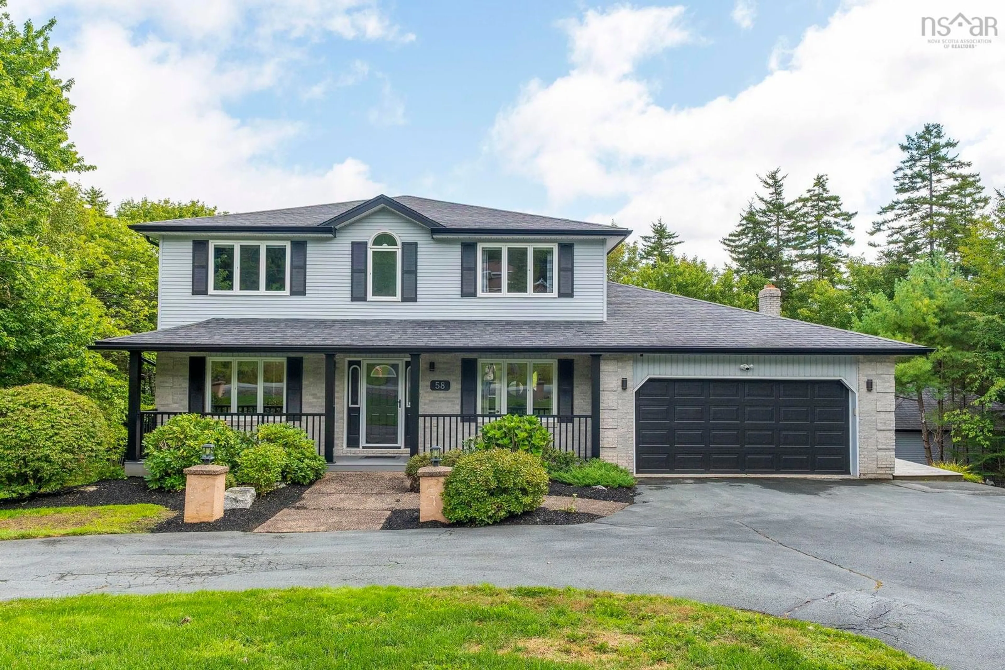 Home with brick exterior material, street for 58 Lakefront Dr, Hammonds Plains Nova Scotia B4B 1L4