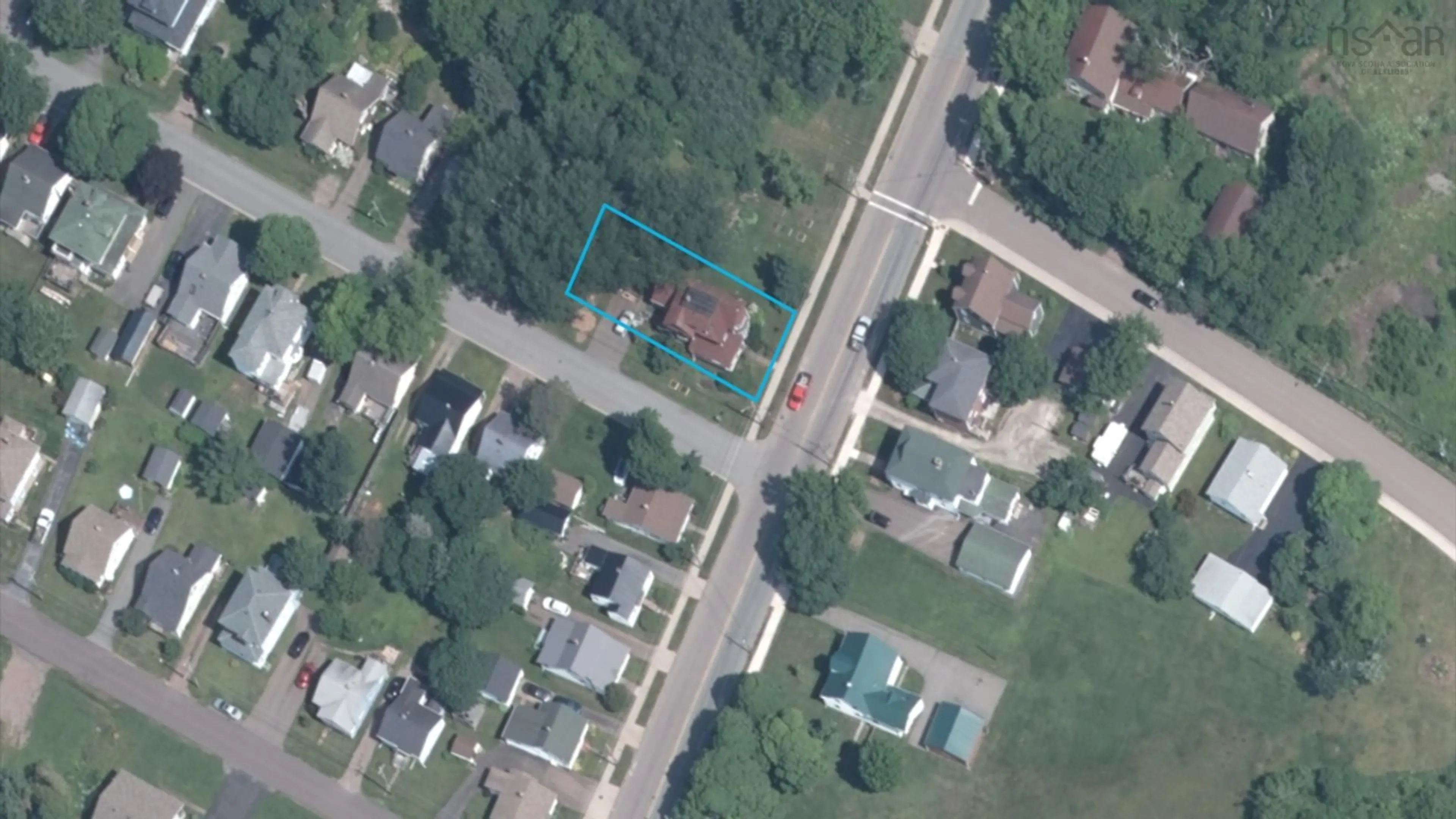 A pic from outside/outdoor area/front of a property/back of a property/a pic from drone, street for 61 Victoria St, Amherst Nova Scotia B4H 1C3