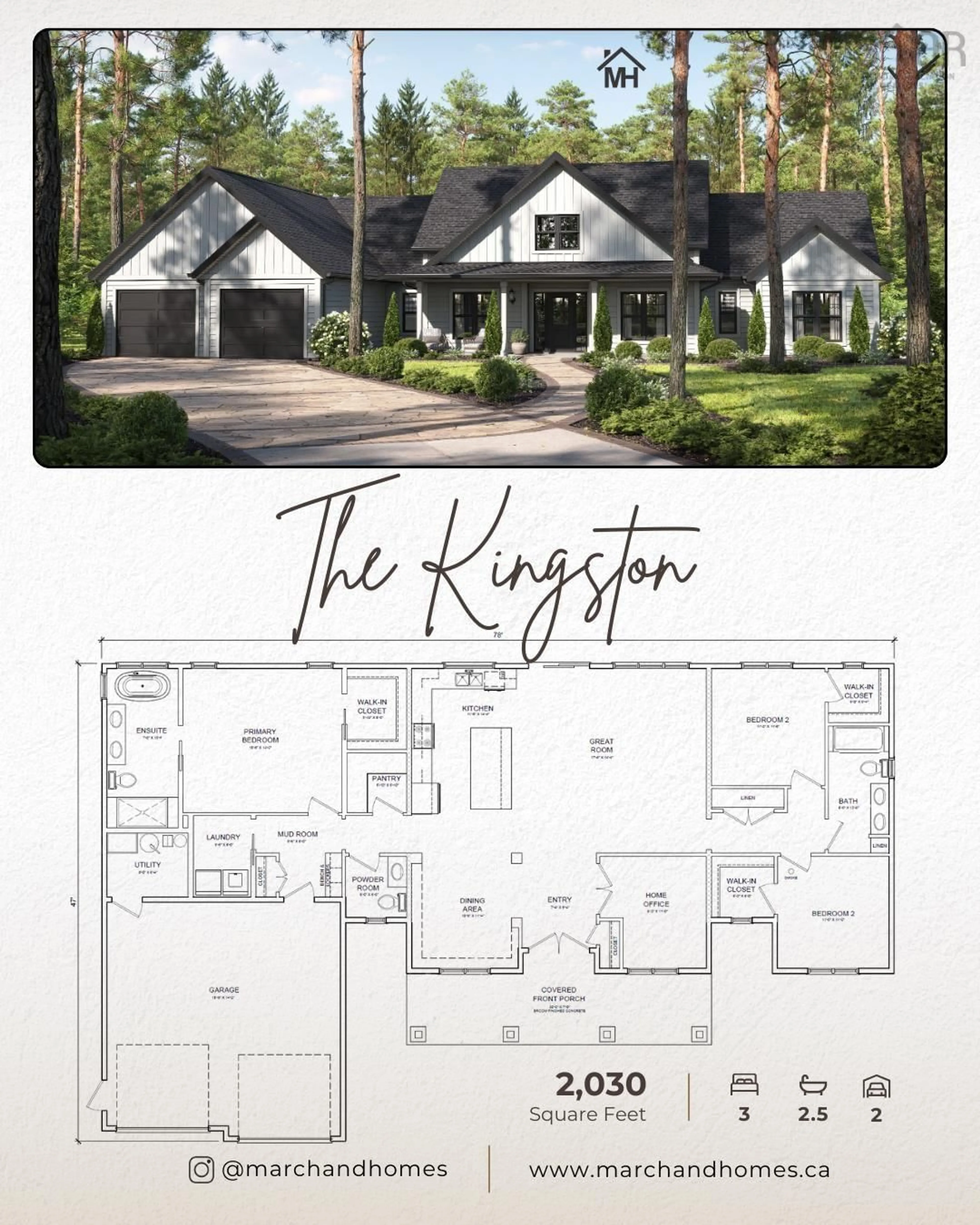 Floor plan for Lot 5020 Orchid Crt, Middle Sackville Nova Scotia B4E 0X2