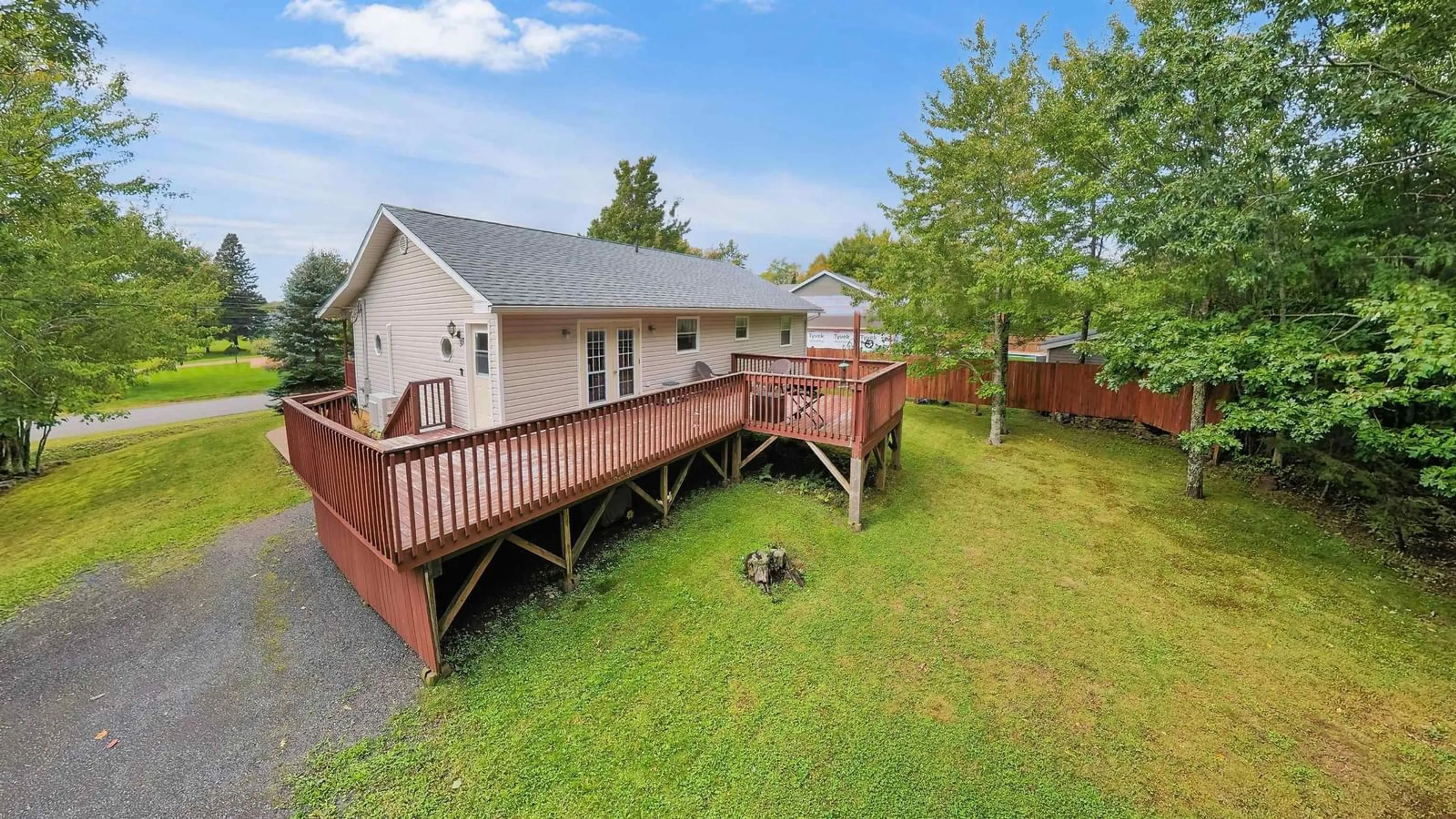 A pic from outside/outdoor area/front of a property/back of a property/a pic from drone, water/lake/river/ocean view for 39 Westview Dr, Mount William Nova Scotia B2H 5C6