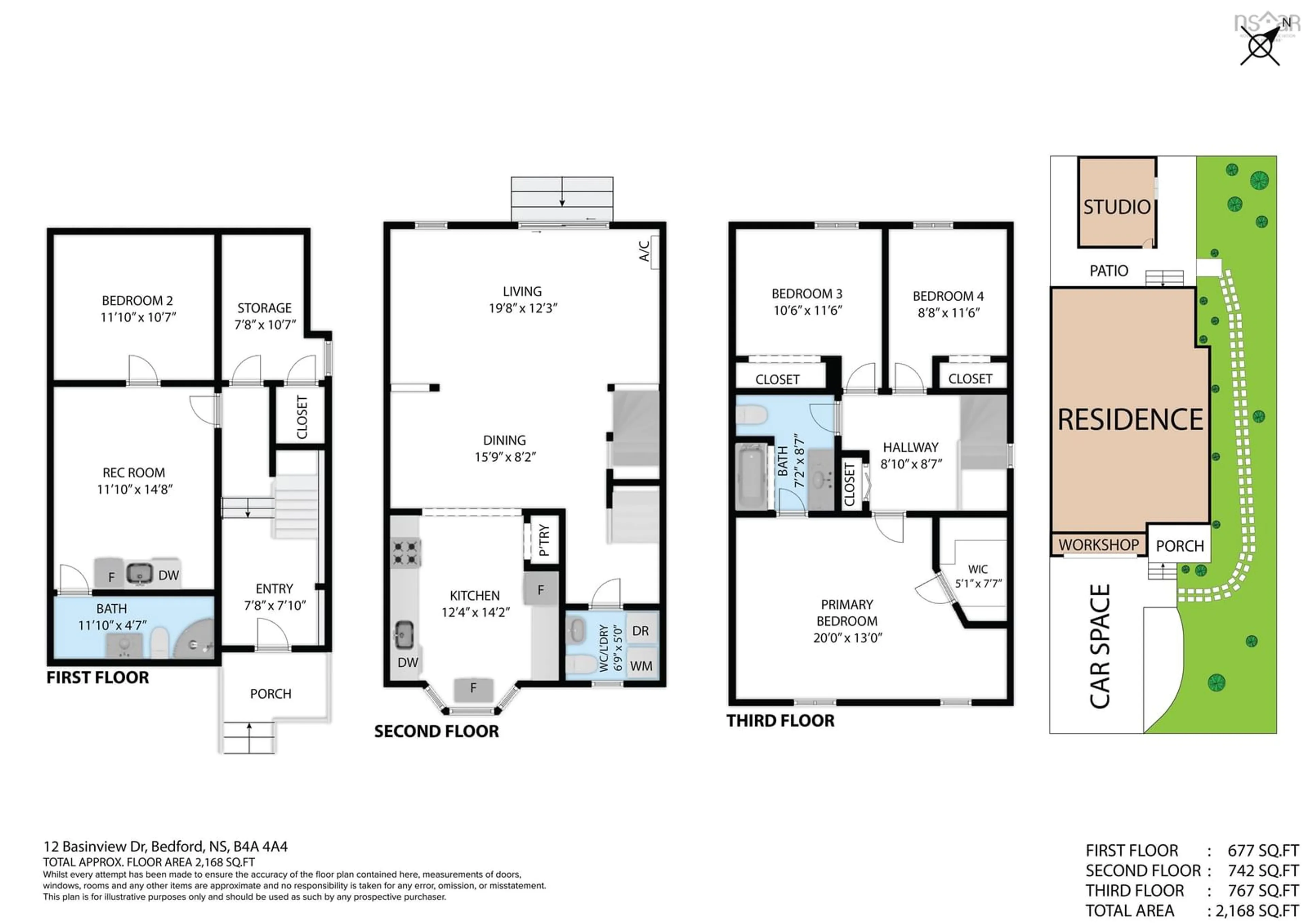 Floor plan for 12 Basinview Dr, Bedford Nova Scotia B4A 3W9
