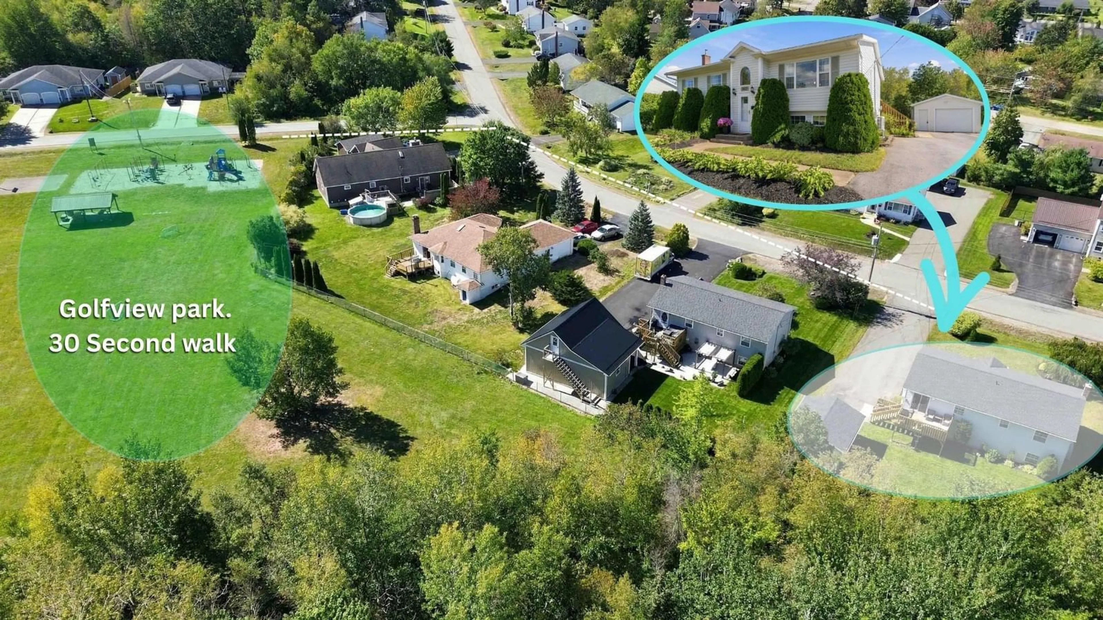 A pic from outside/outdoor area/front of a property/back of a property/a pic from drone, street for 1027 Club Cres, New Minas Nova Scotia B4N 5C8