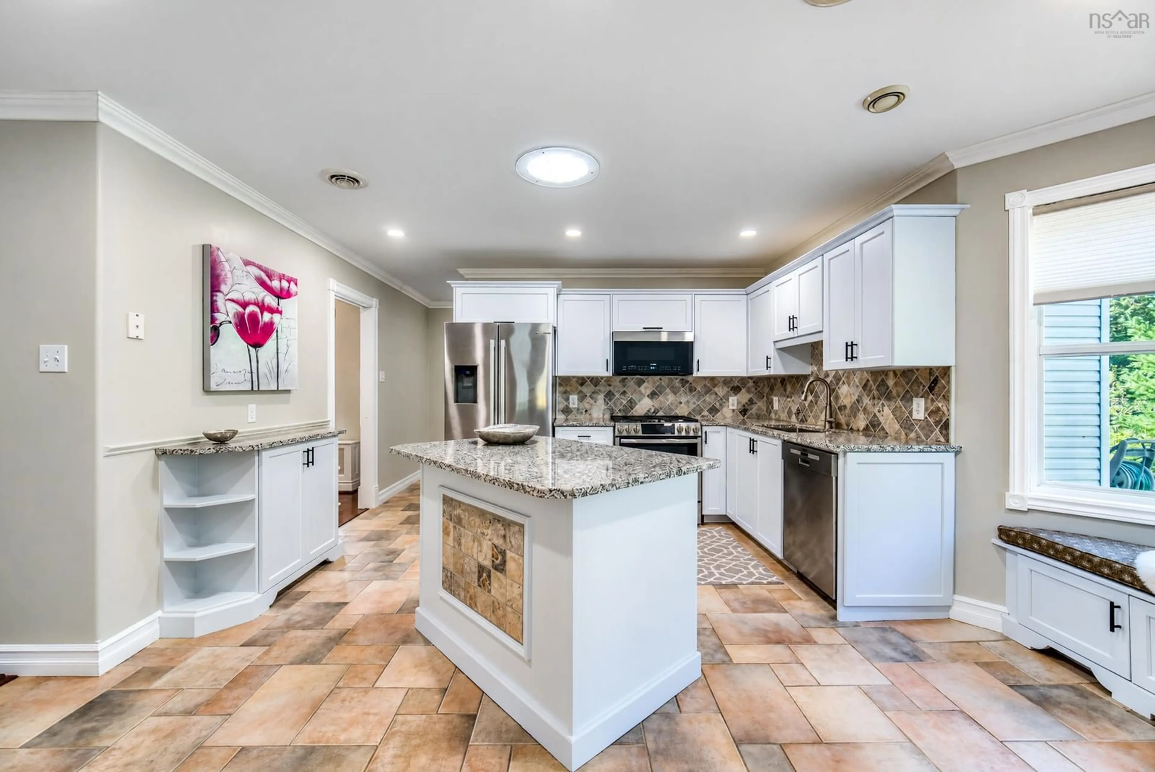 Open concept kitchen, ceramic/tile floor for 179 Lochmoor Lane, Lake Loon Nova Scotia B2W 6C8