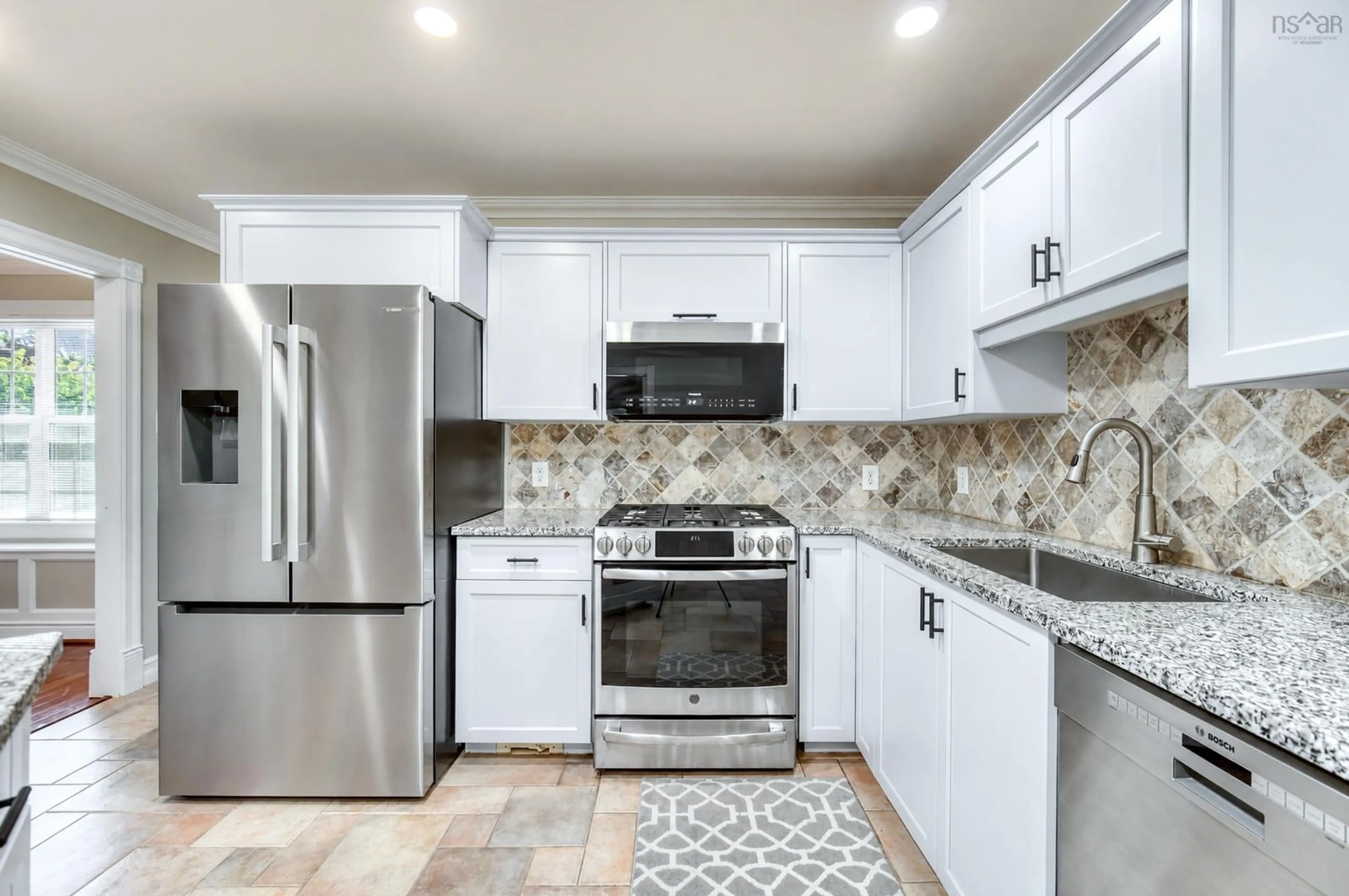 Open concept kitchen, ceramic/tile floor for 179 Lochmoor Lane, Lake Loon Nova Scotia B2W 6C8