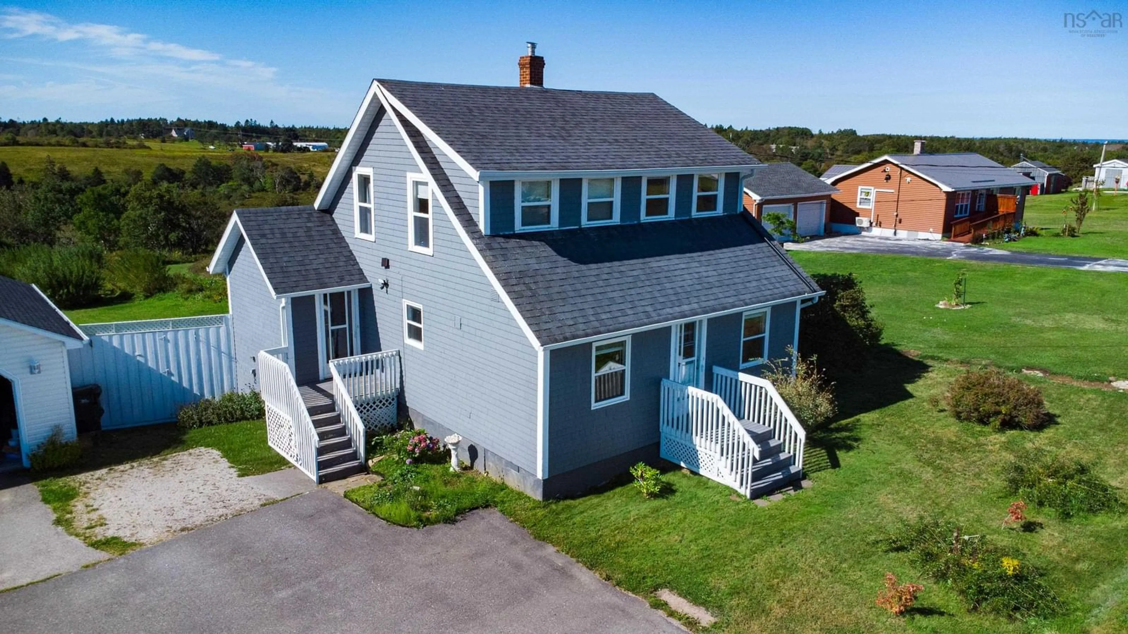 A pic from outside/outdoor area/front of a property/back of a property/a pic from drone, street for 824 Saulnierville Road, Saulnierville Station Nova Scotia B0W 2Z0